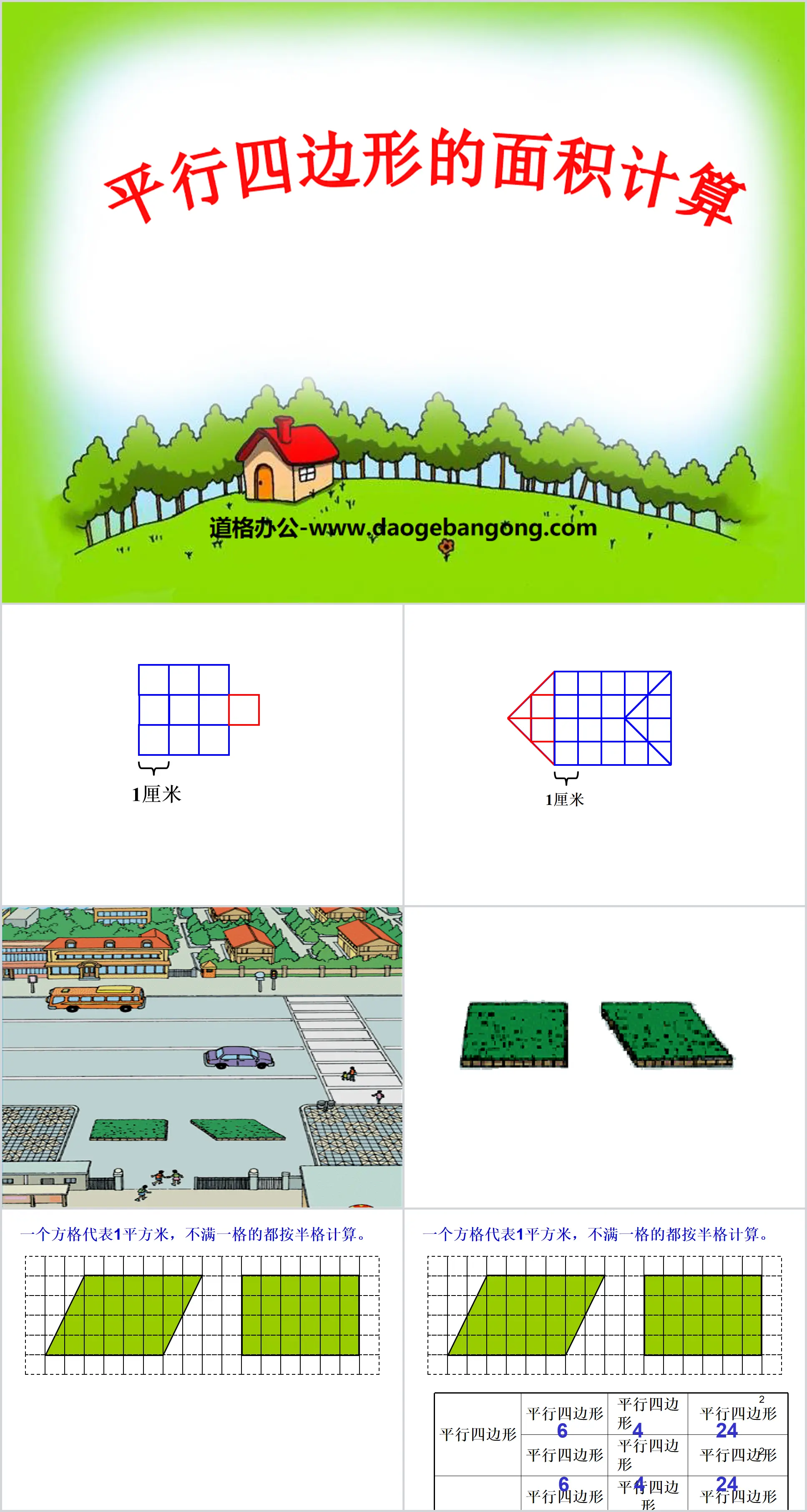 《平行四边形的面积计算》多边形的面积PPT课件3
