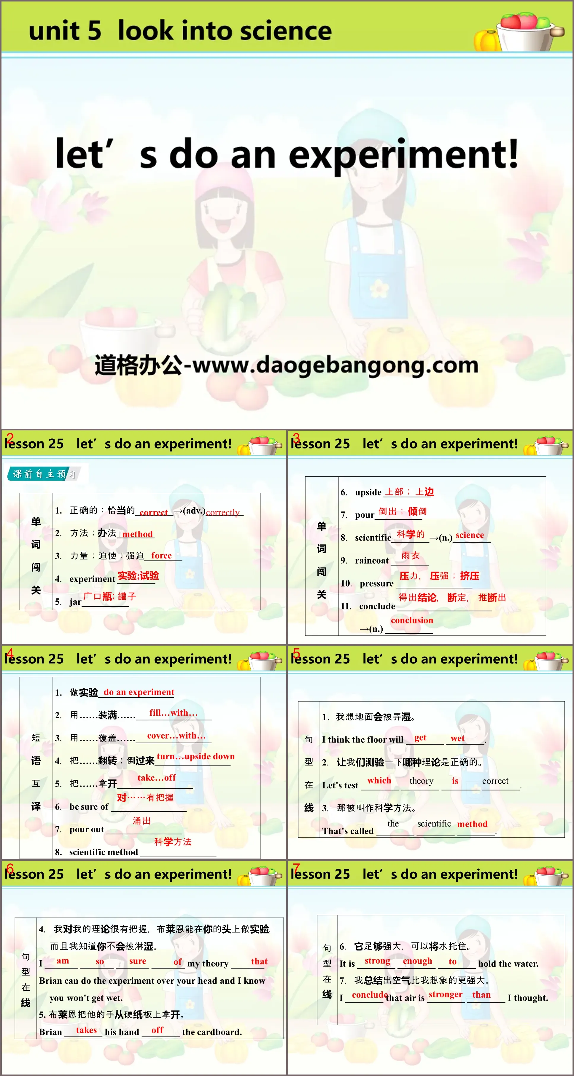 《Let's Do an Experiment》Look into Science! PPT教学课件