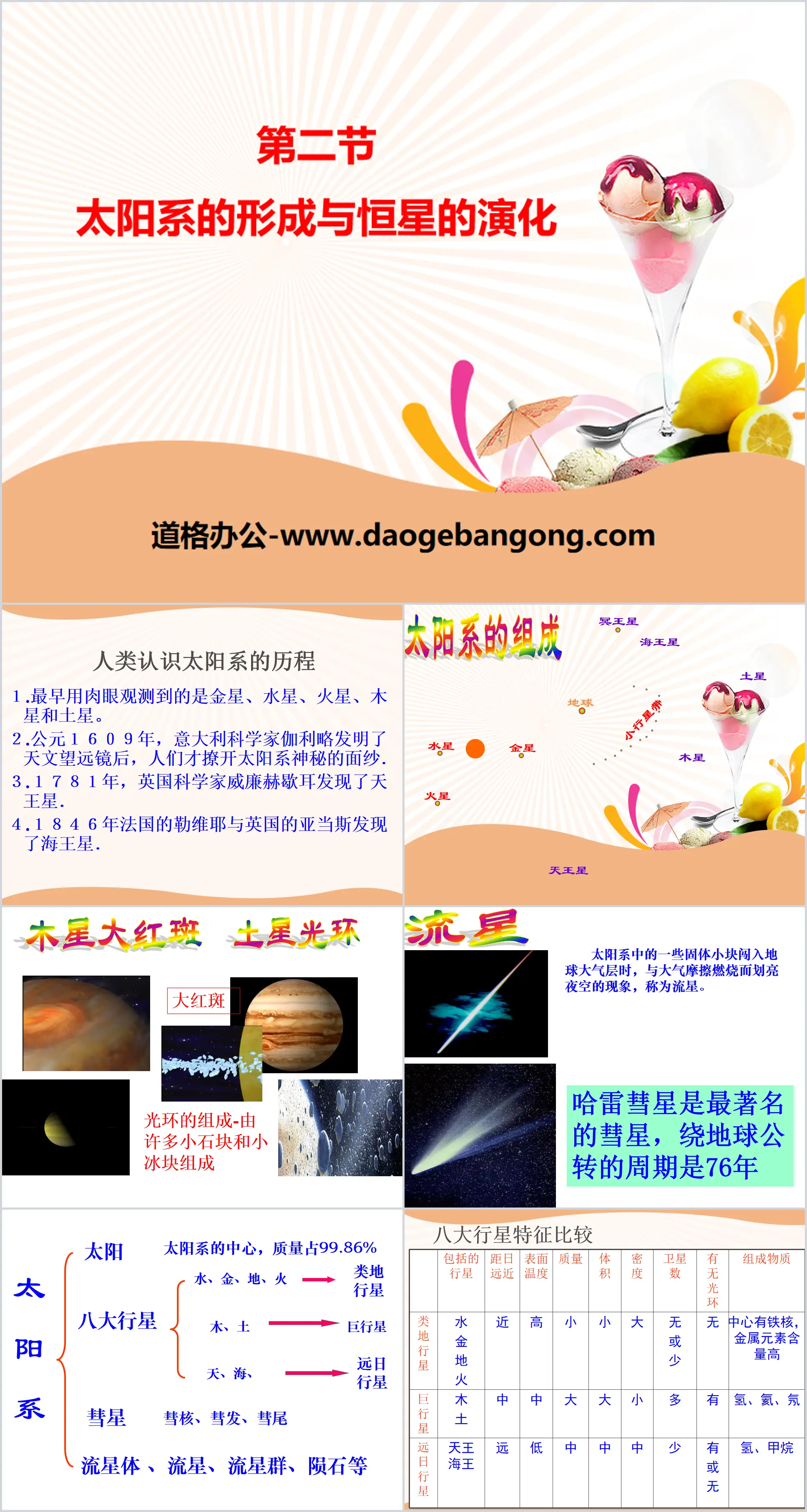 《太阳系的形成和恒星的演化》PPT
