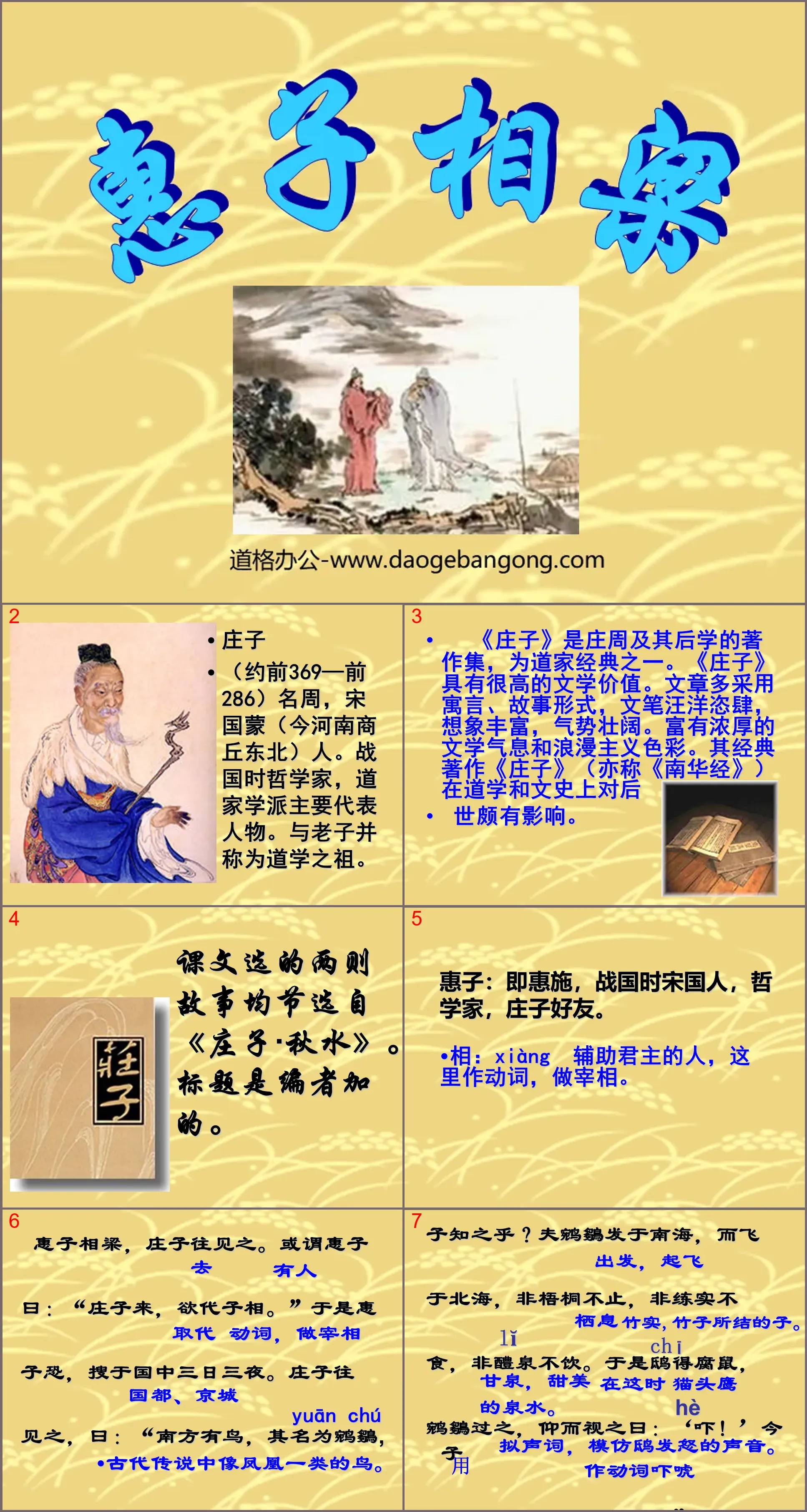 Didacticiel PPT « Huizi Xiangliang » 2