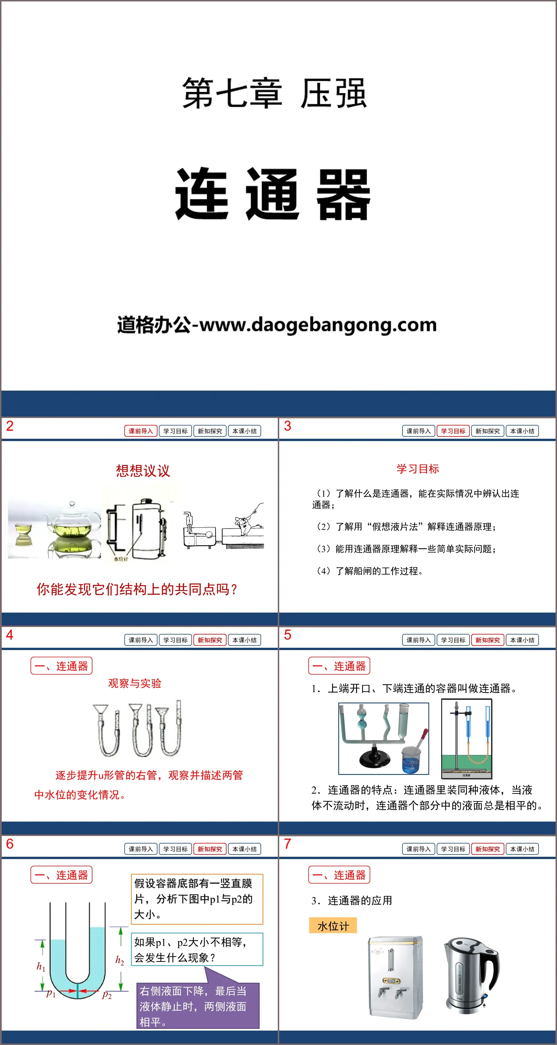 《连路器》压强PPT课件