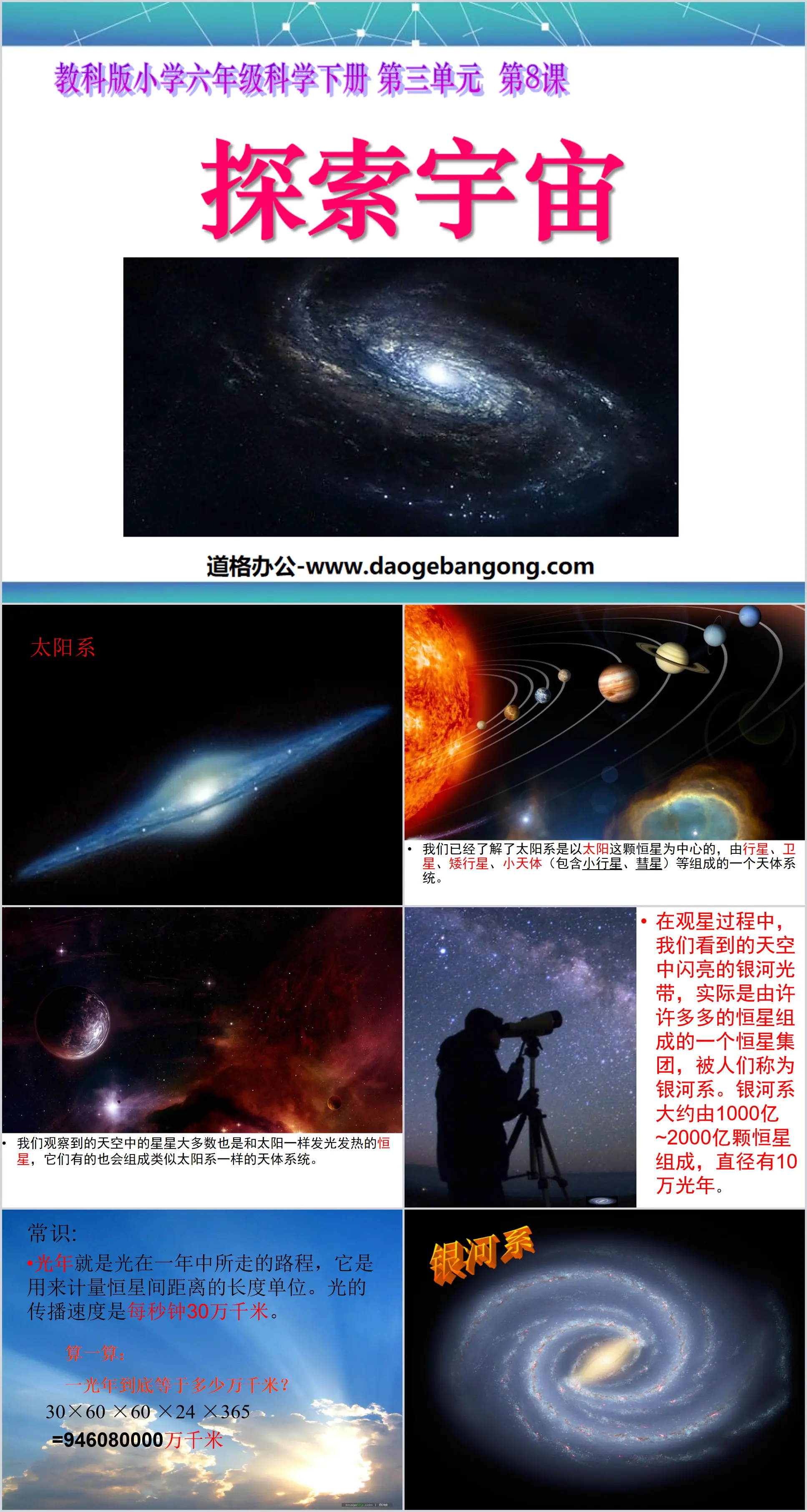 《探索宇宙》宇宙PPT课件
