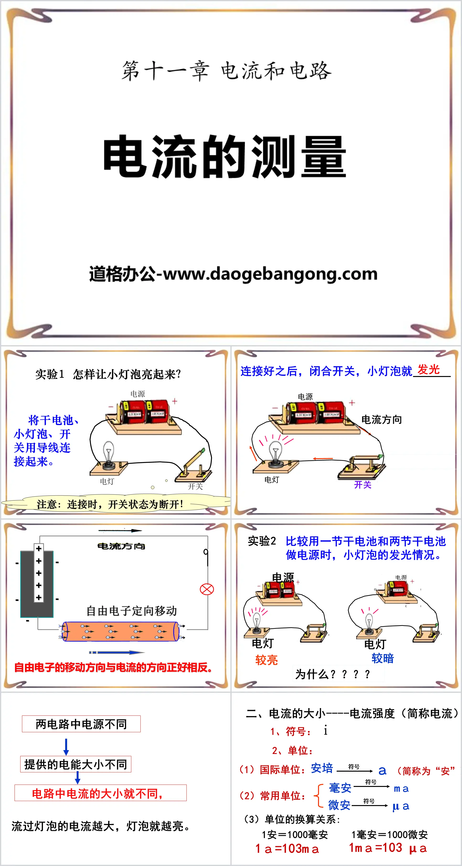 《電流的測量》電流與電路PPT課件7