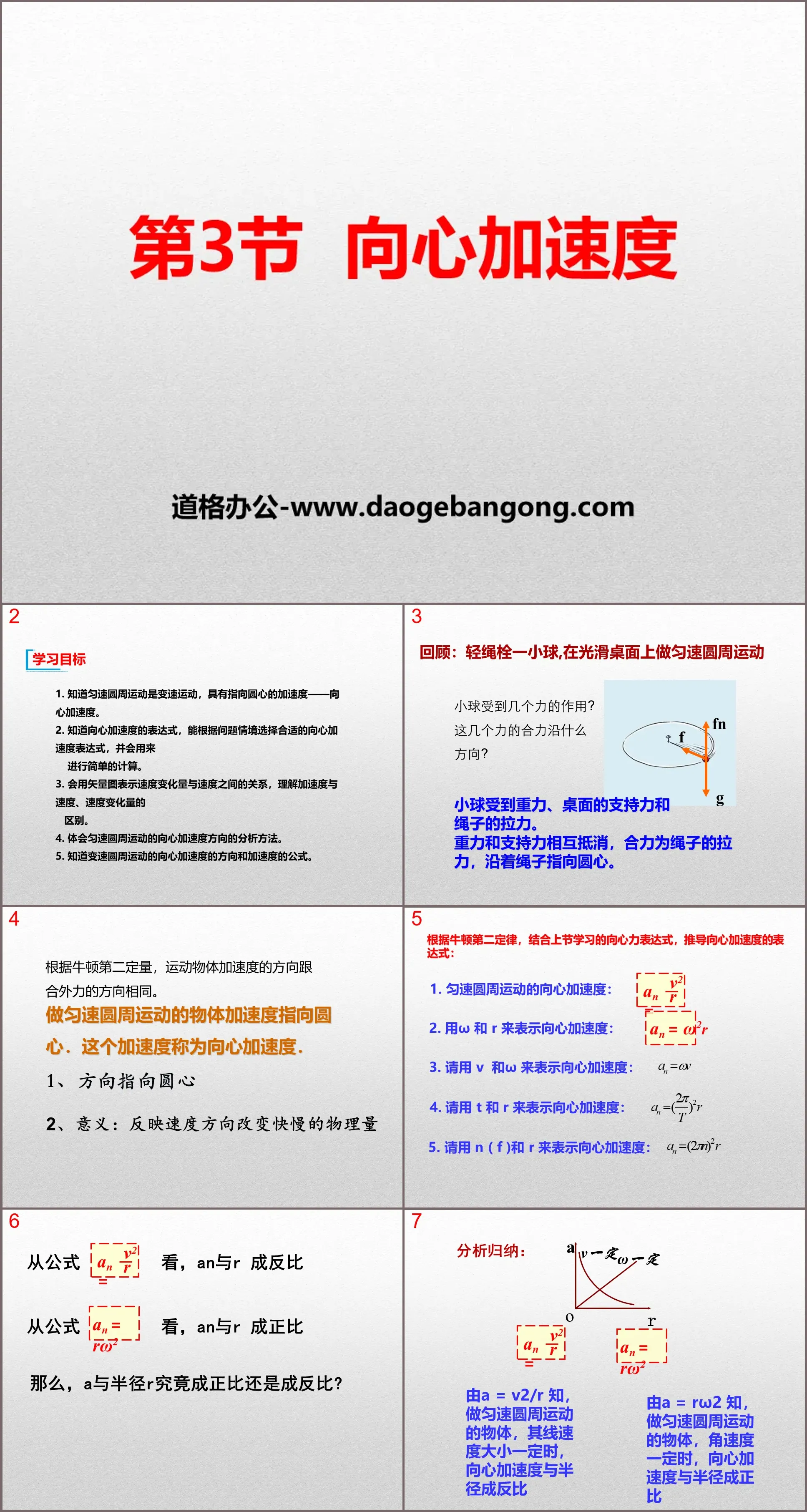 《向心加速度》圆周运动PPT