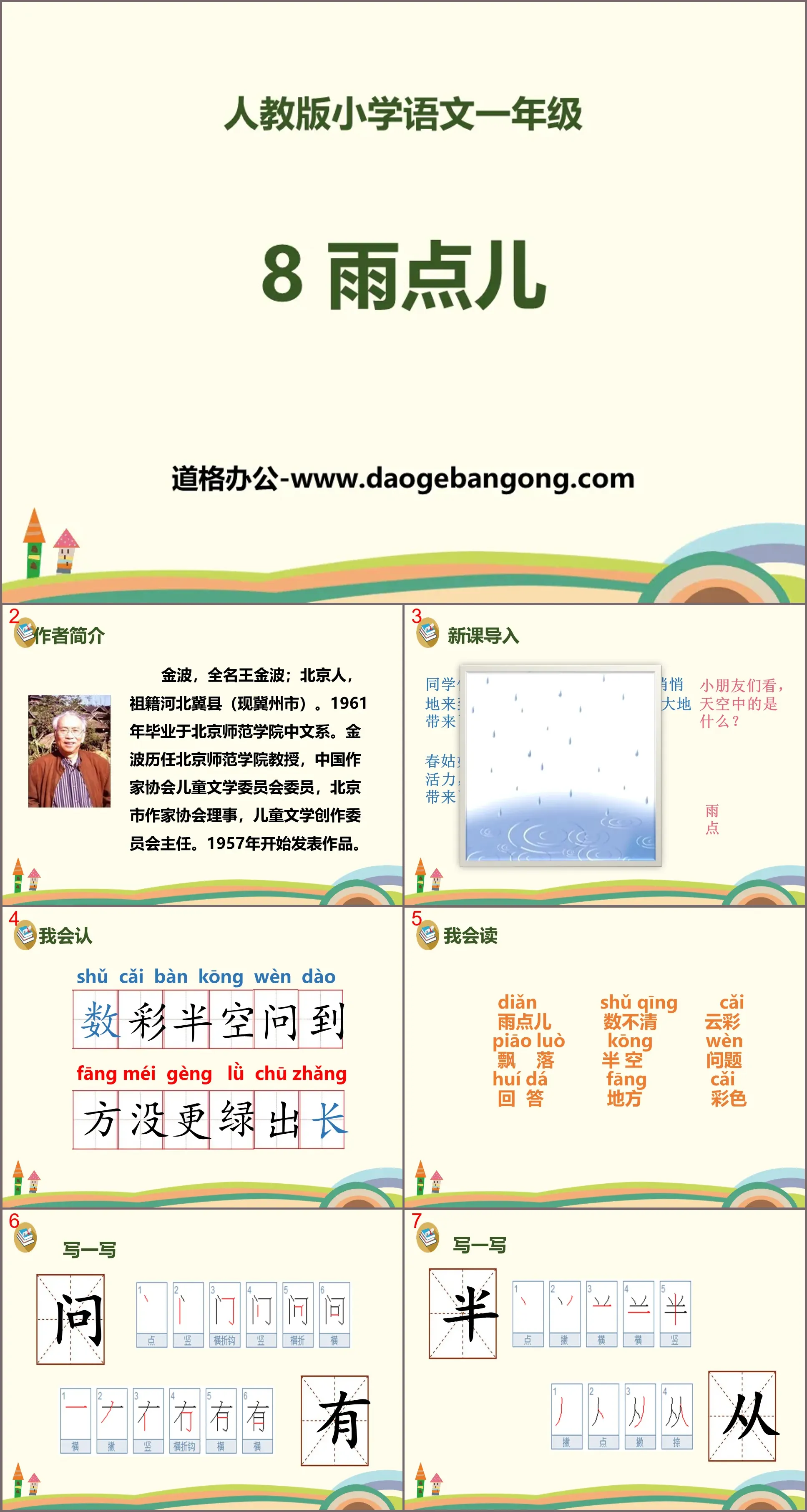 《雨點兒》PPT