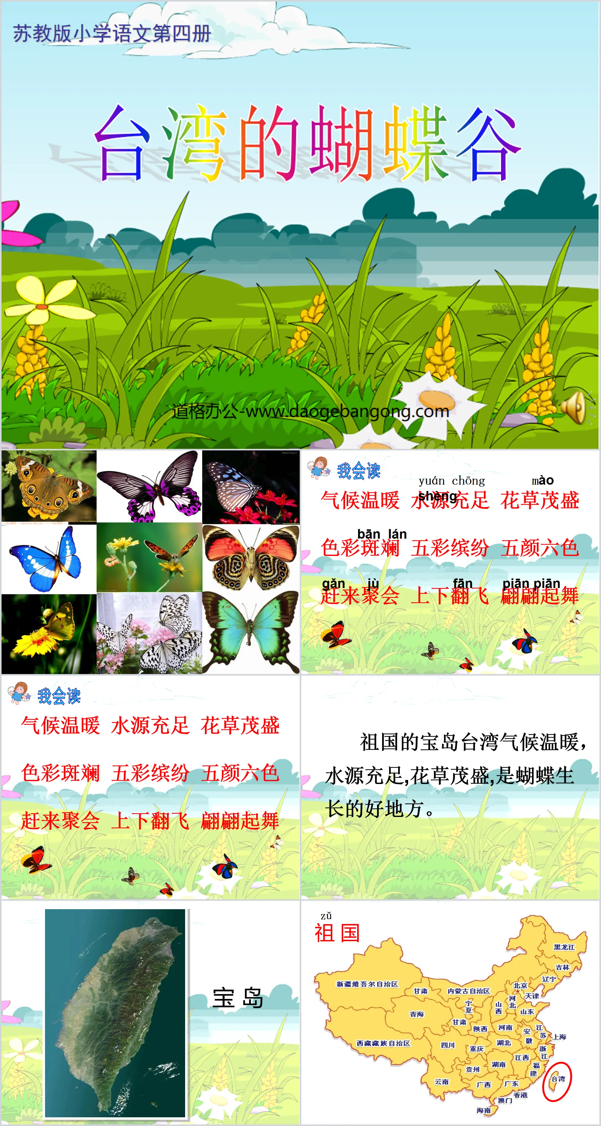 Cours PPT « La vallée des papillons de Taiwan » 4