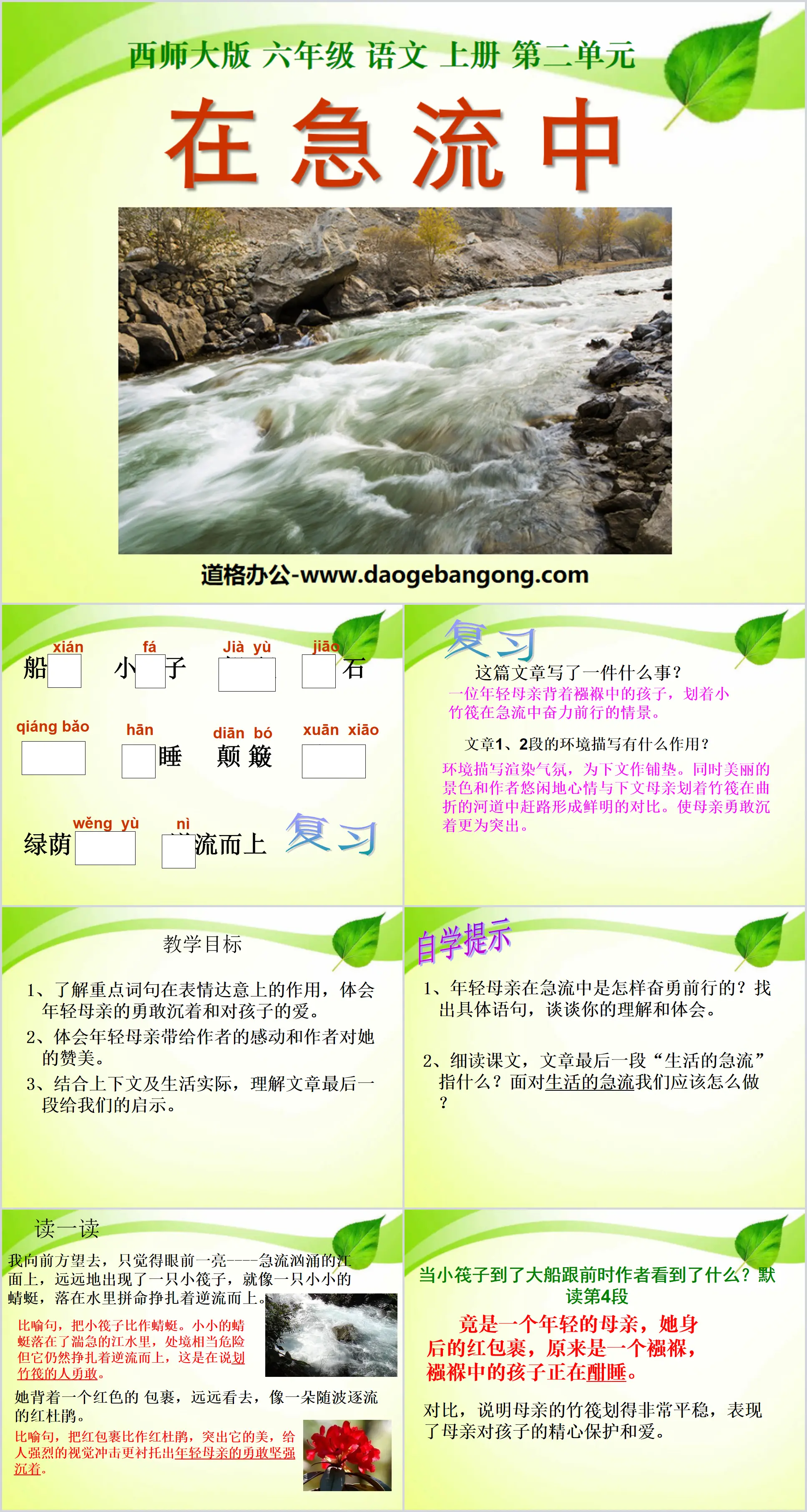 "In the Rapids" PPT Courseware 5