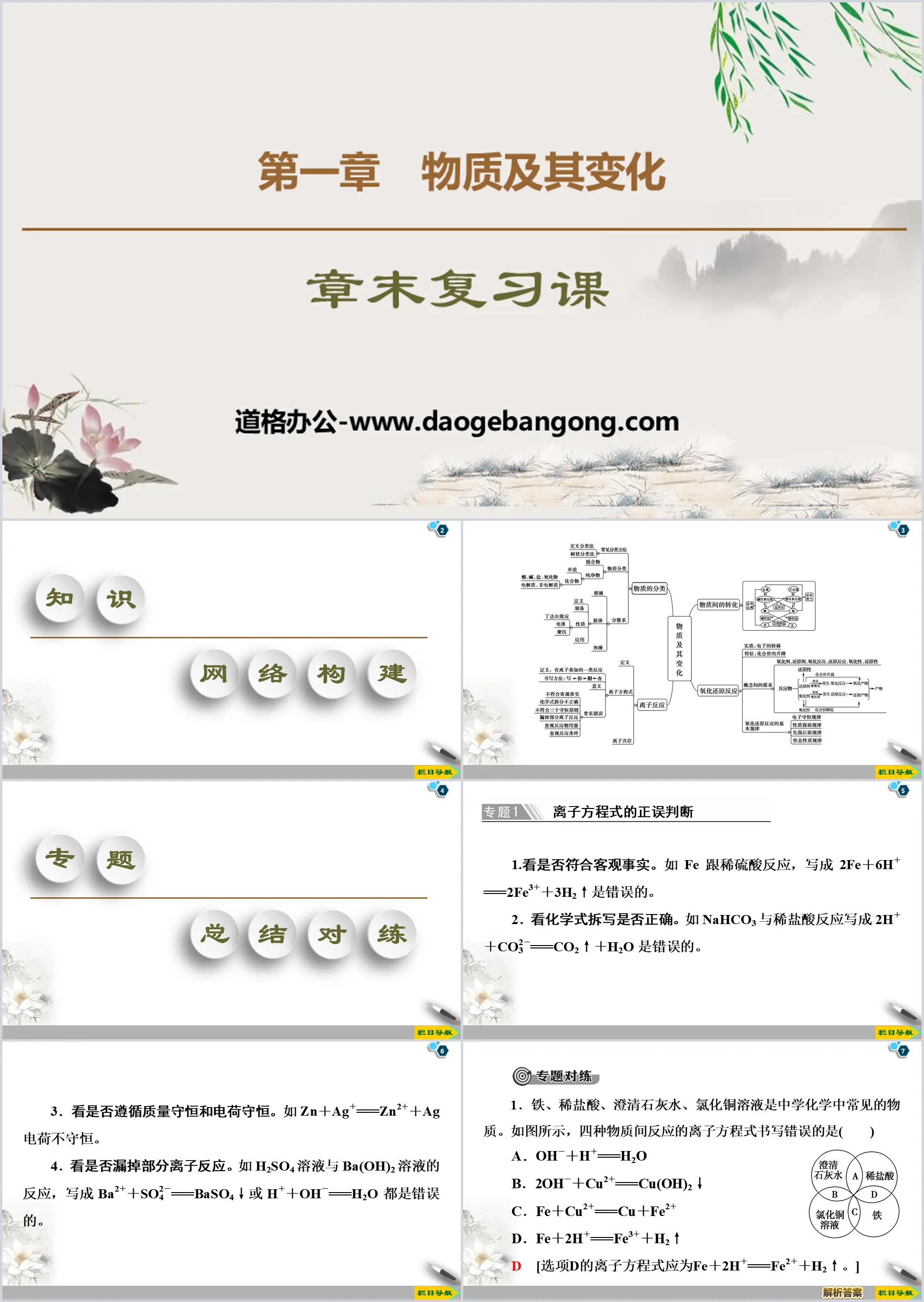 《章末复习课》物质及其变化PPT
