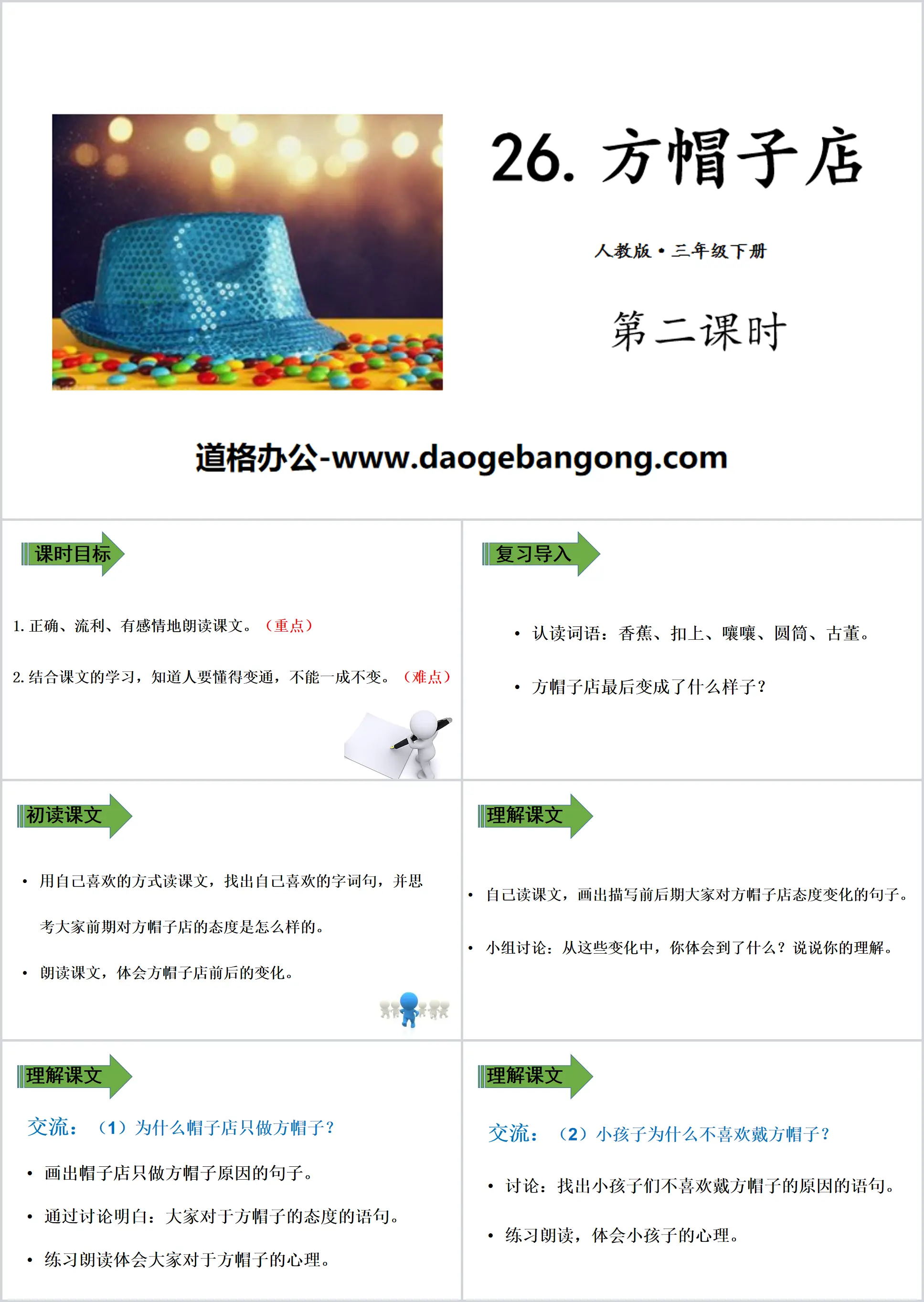 《方帽子店》PPT(第二课时)
