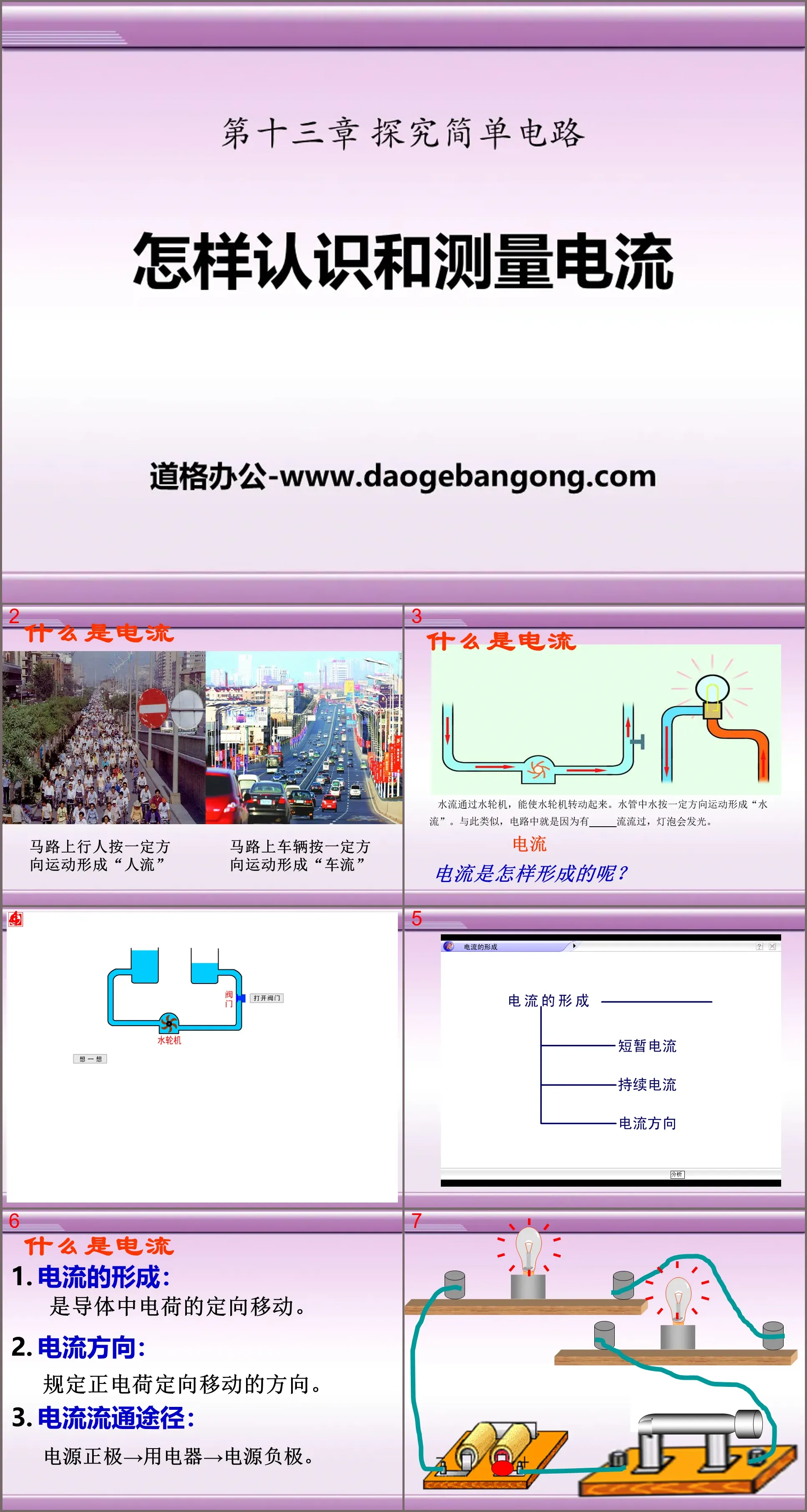 《怎樣認識和測量電流》探究簡單電路PPT課件2