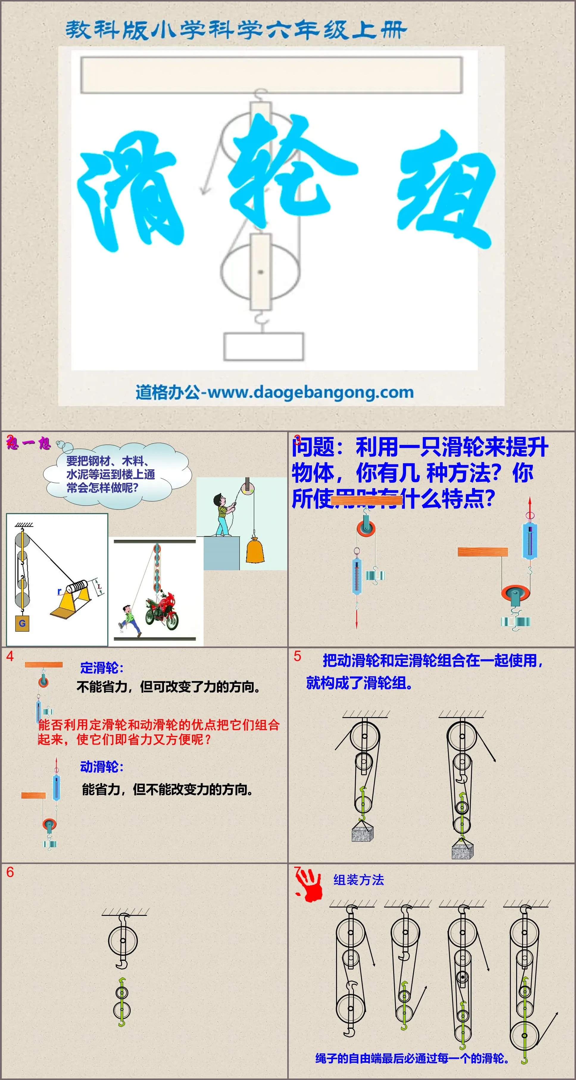 《滑轮组》工具和机械PPT课件3