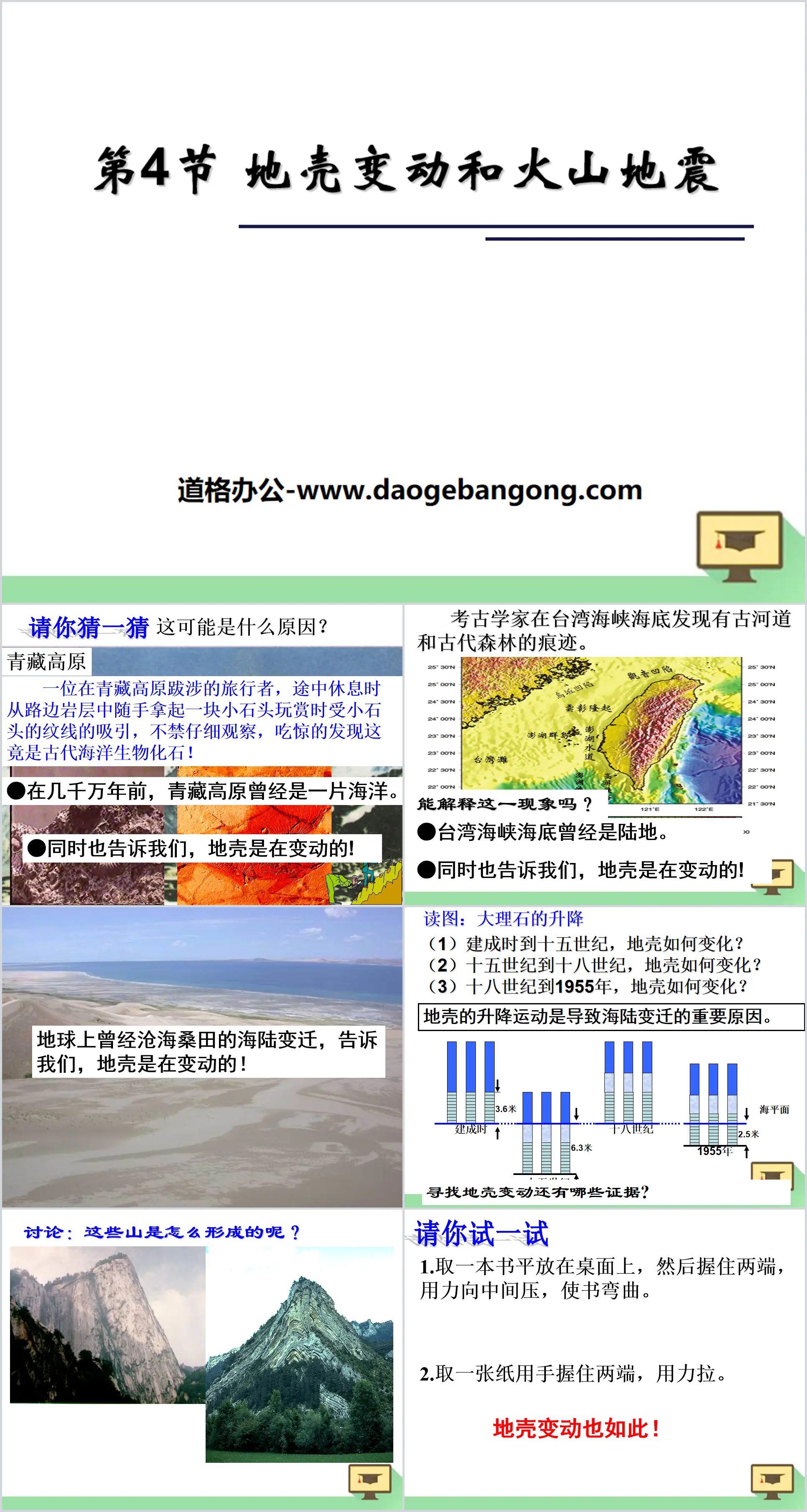 "Crustal Movements and Volcanic Earthquakes" PPT