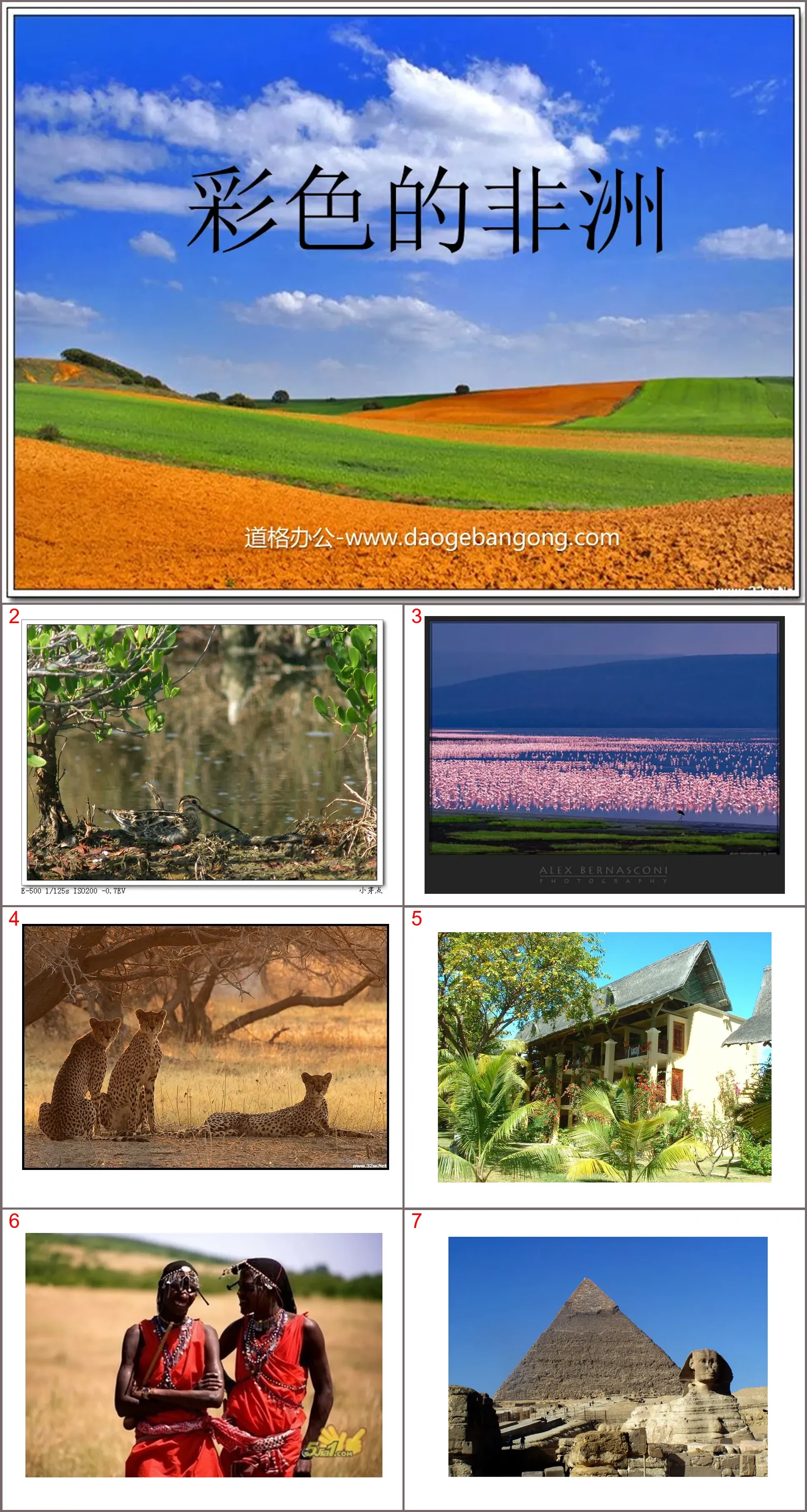 "Colorful Africa" ​​PPT courseware 2