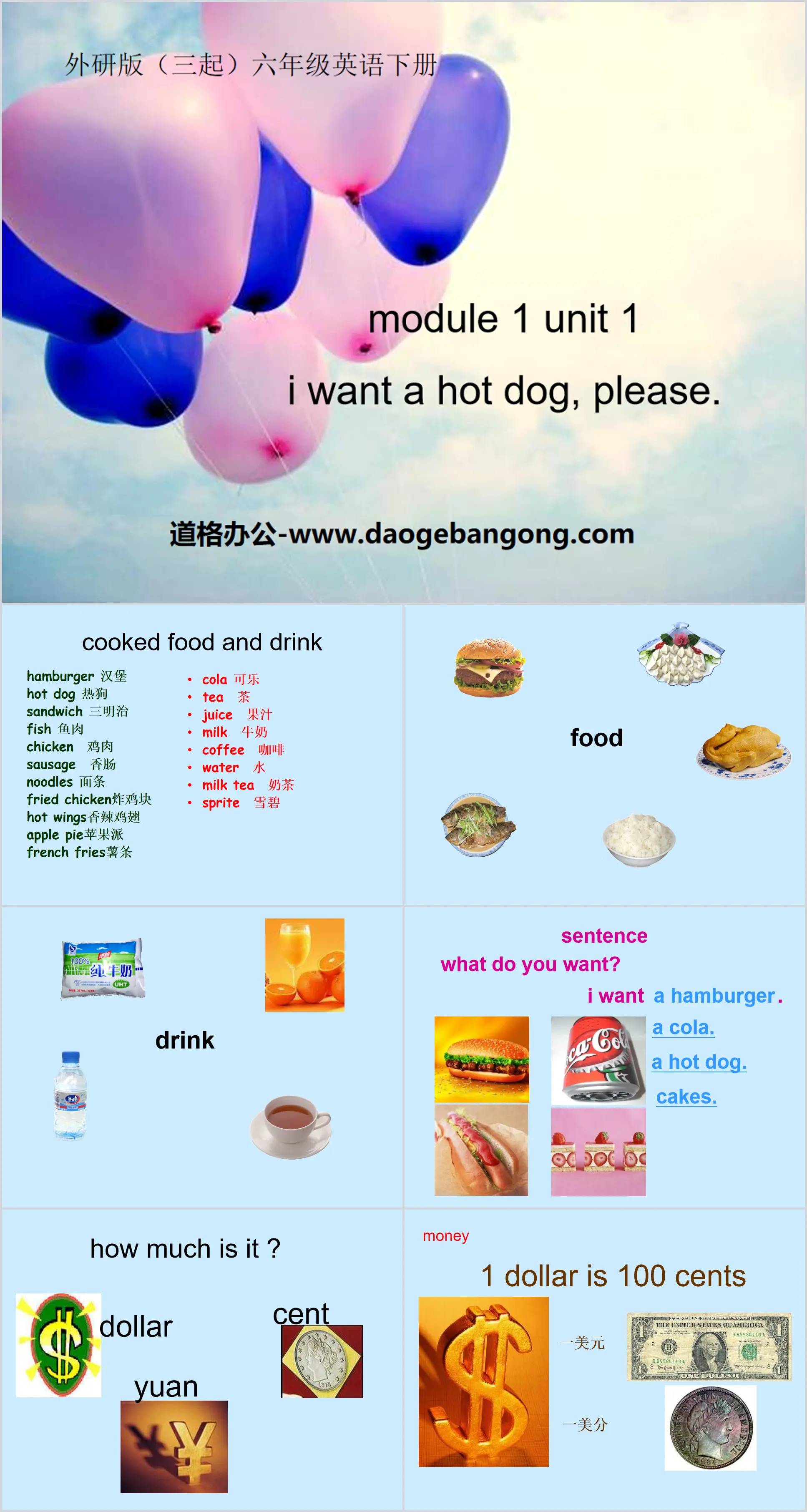 《I want a hot dog,plaese》PPT课件7
