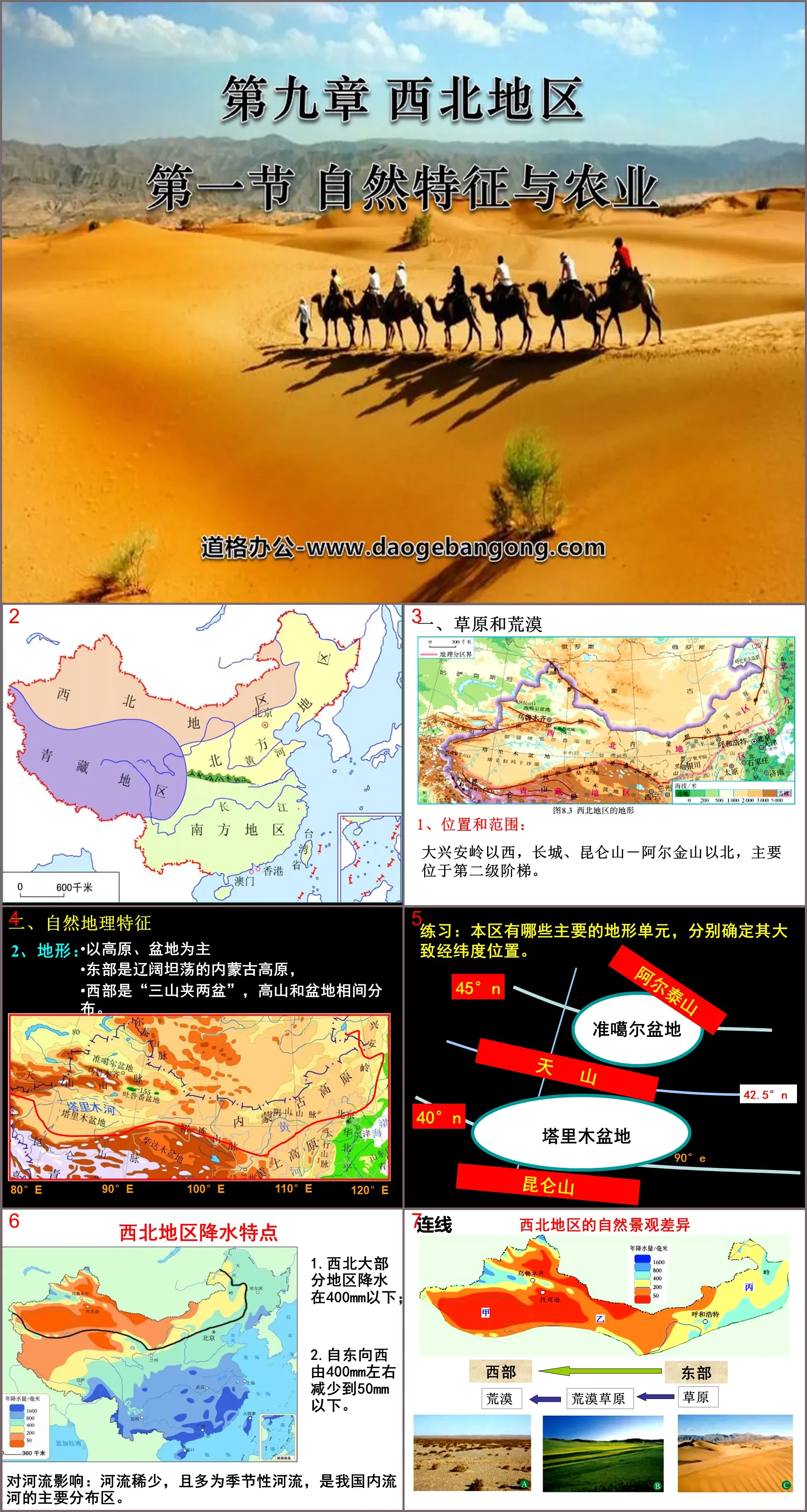 《自然特征与农业》西北地区PPT课件5