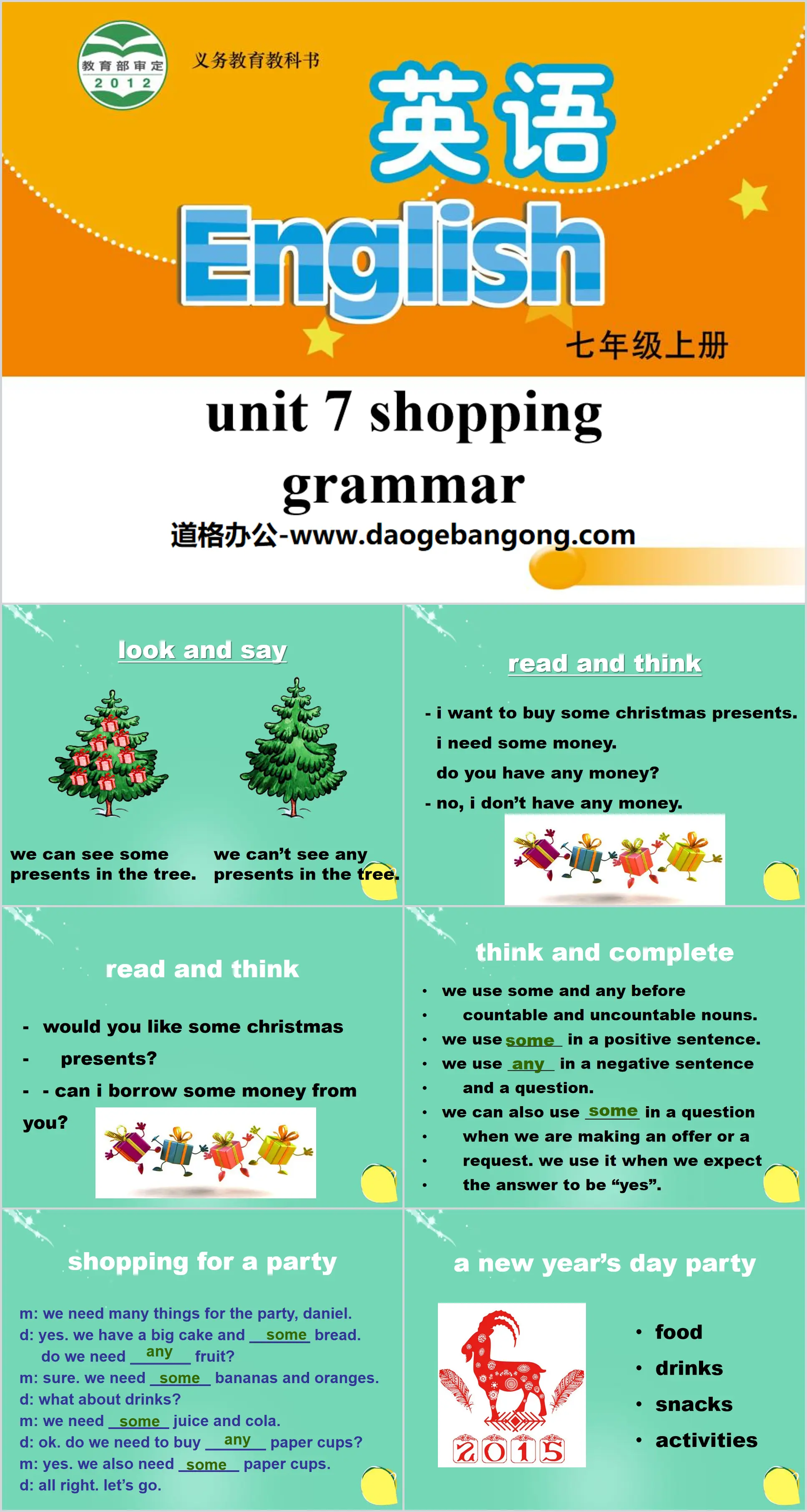 Grammaire PPT « Shopping »