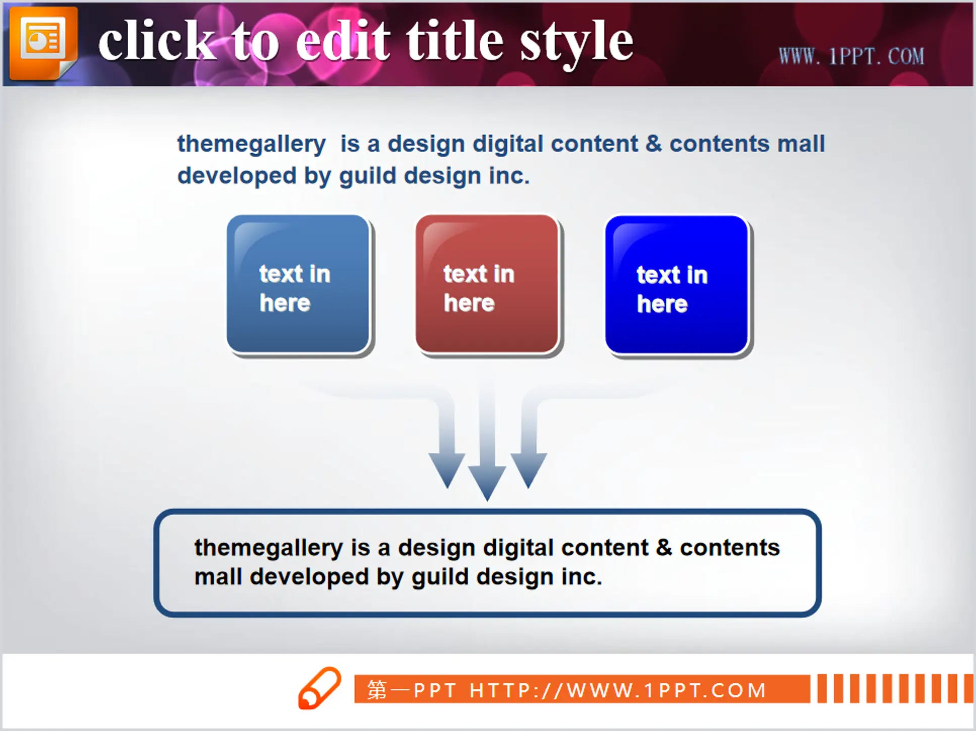 Summary relationship diagram PPT material download