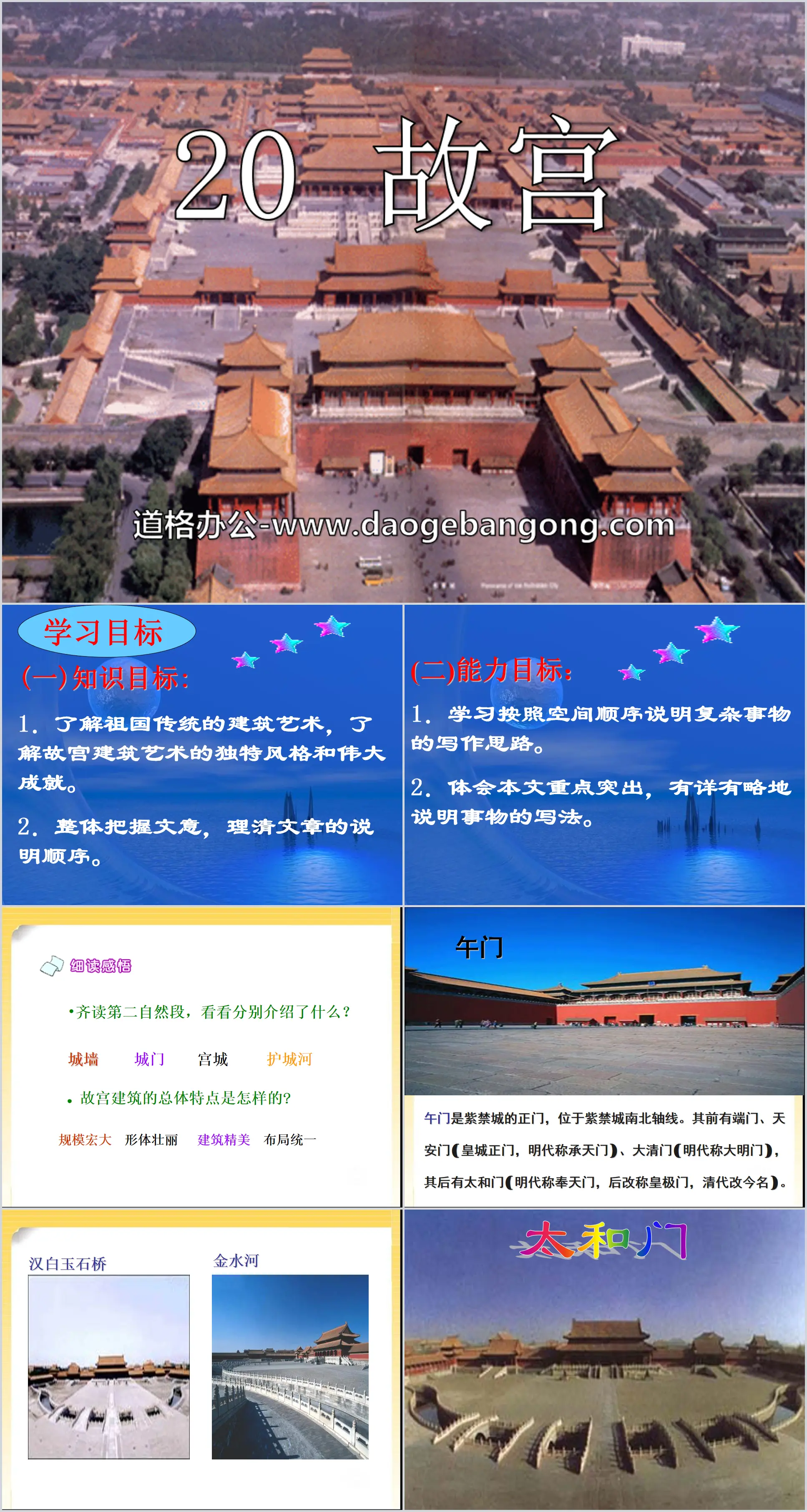 "Forbidden City" PPT courseware