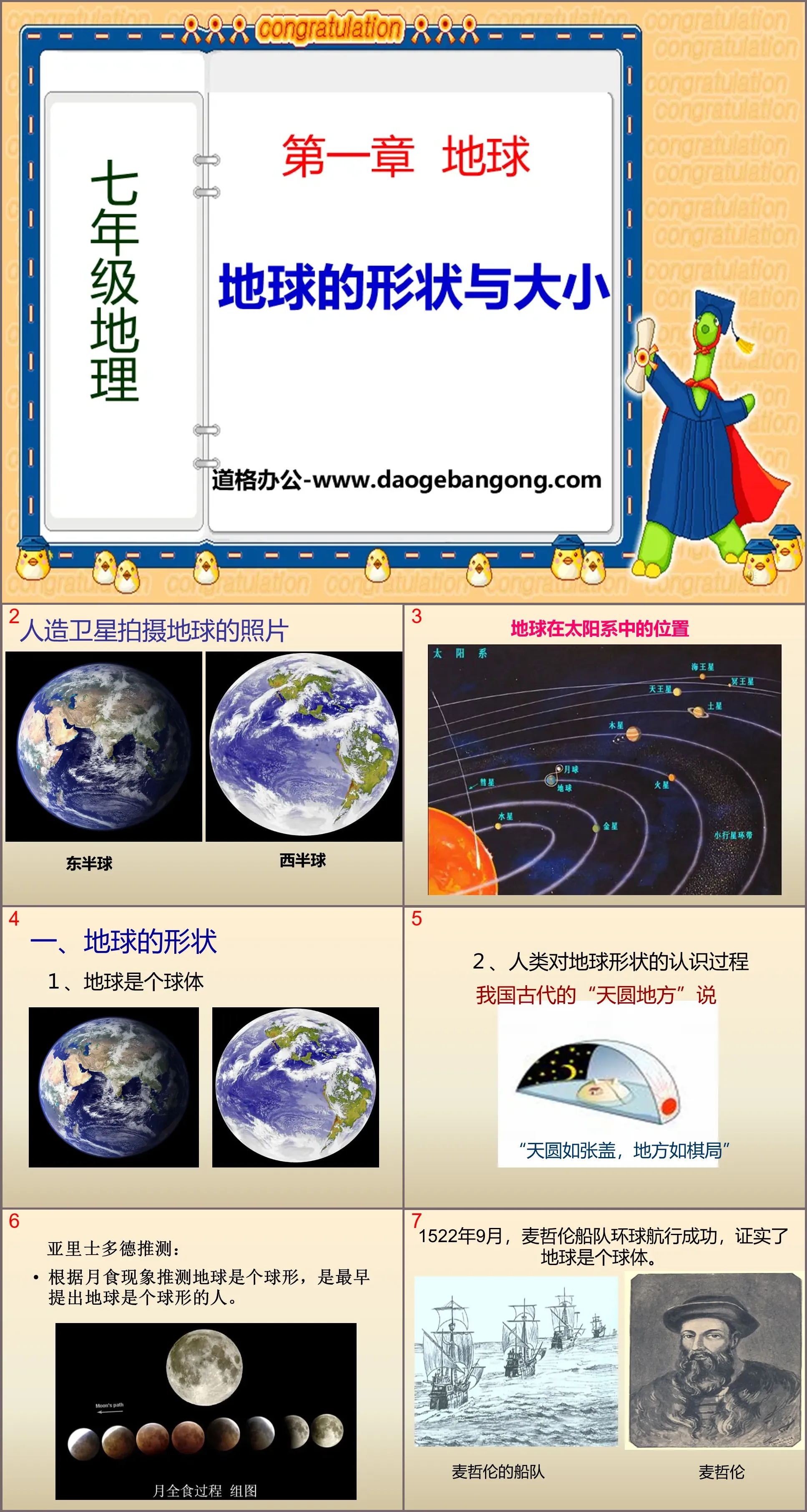 "The Shape and Size of the Earth" PPT download