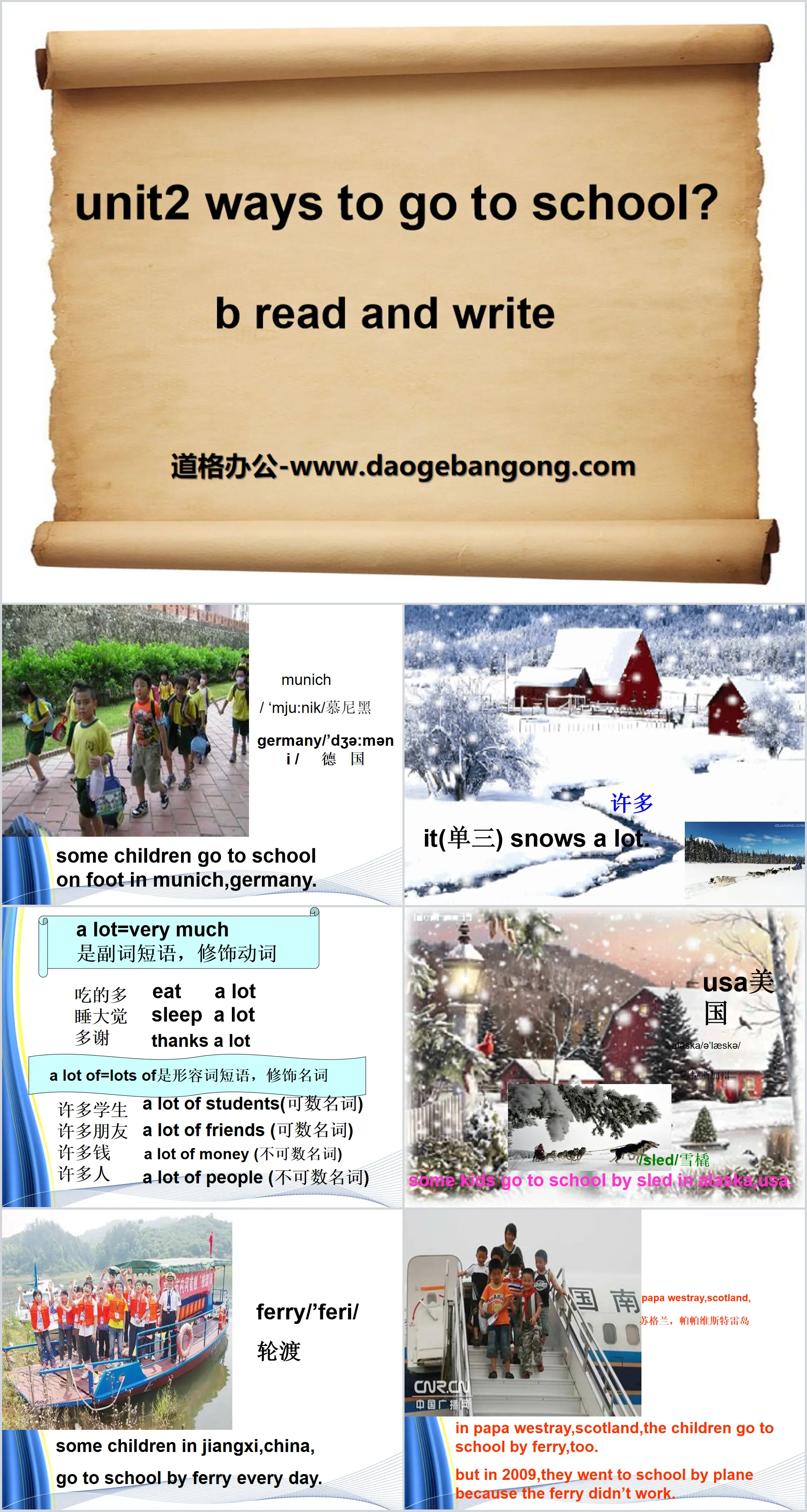 《Ways to go to school》PPT课件12
