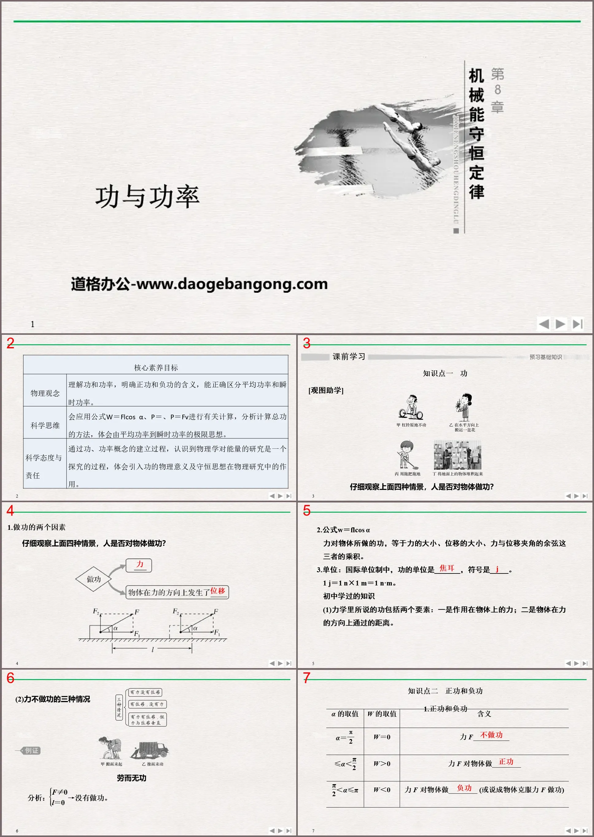 《功与功率》机械能守恒定律PPT优质课件