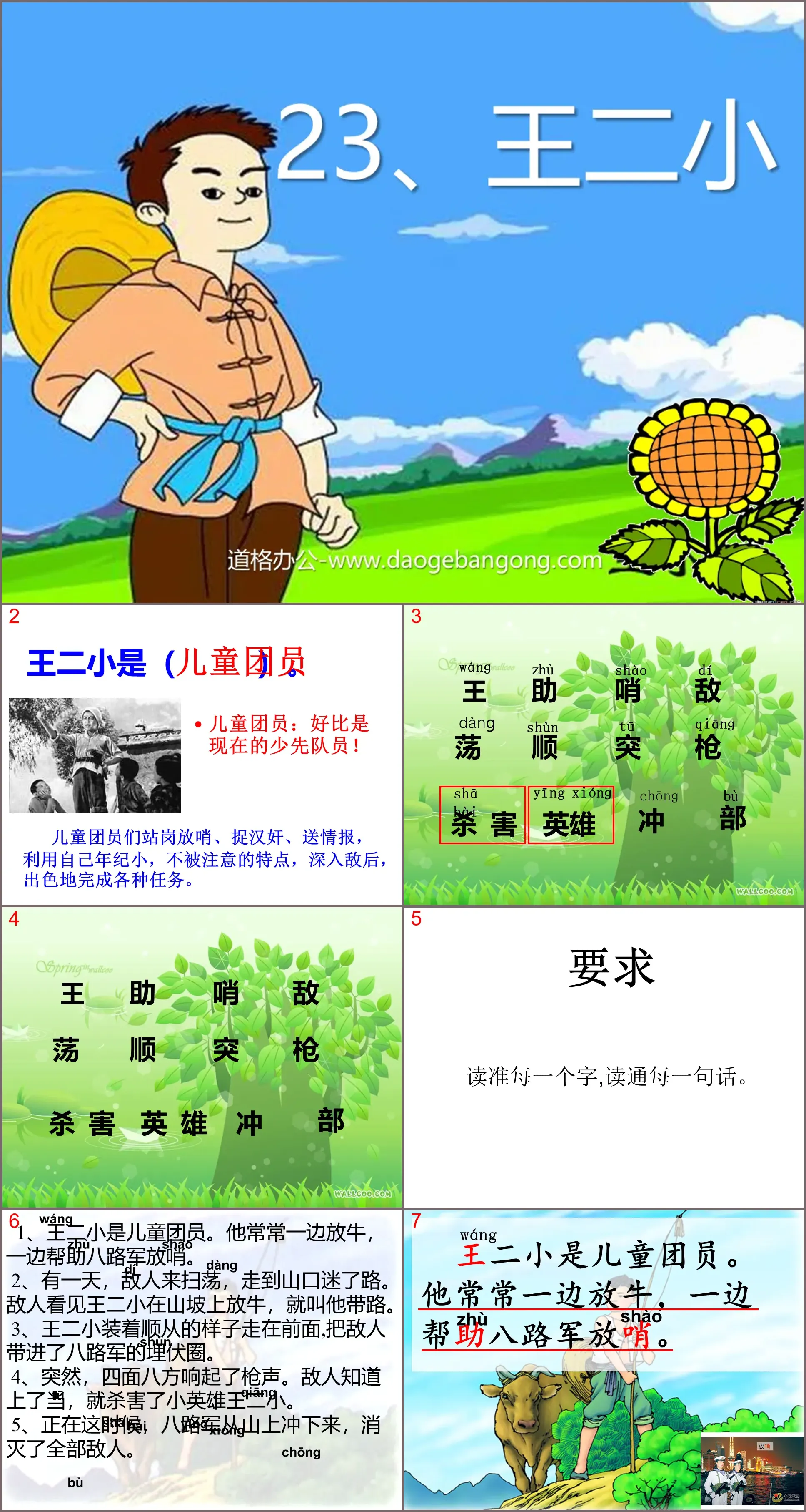 "Wang Erxiao" PPT courseware 6