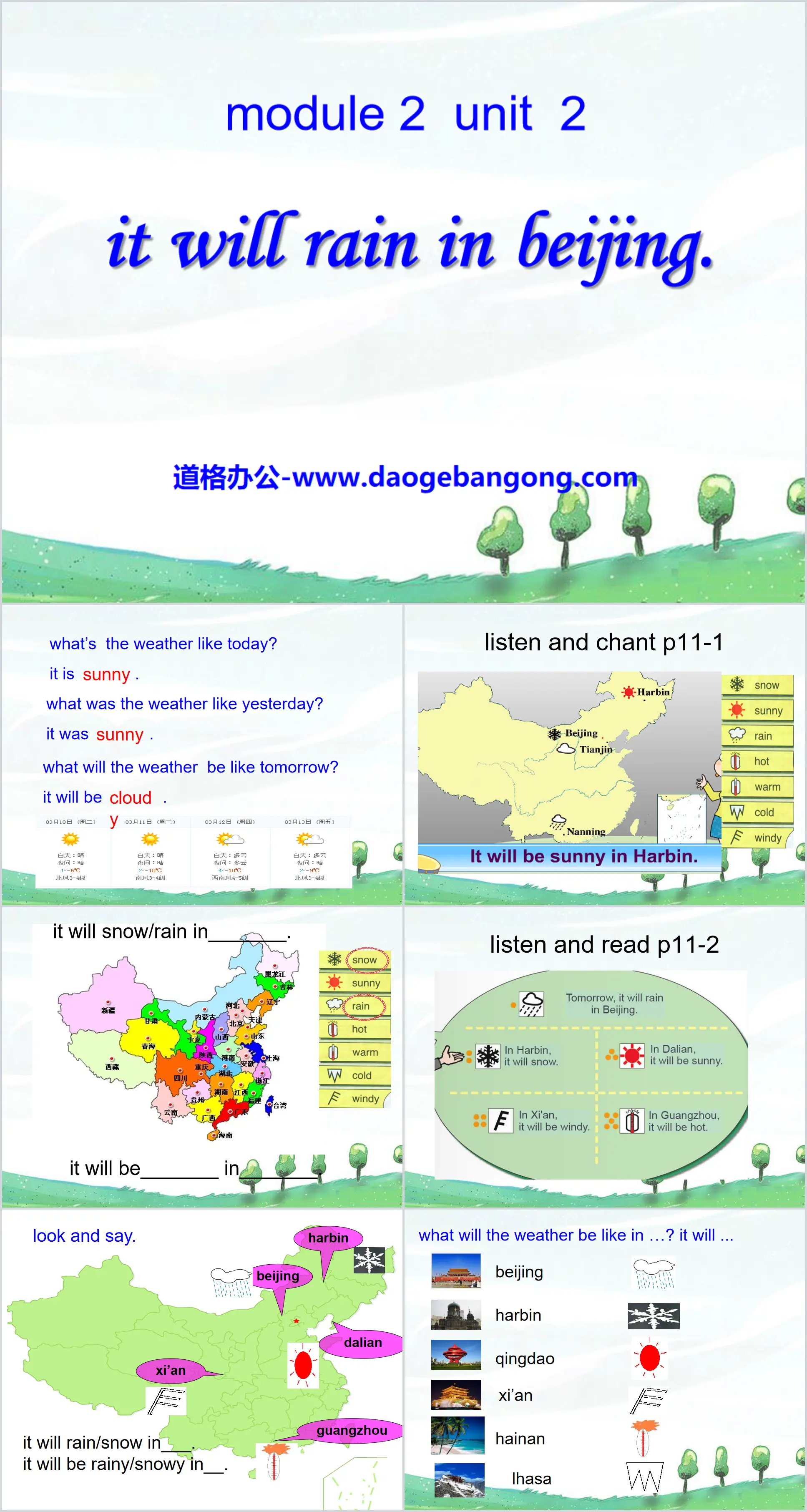 《It will rain in Beijing》PPT课件
