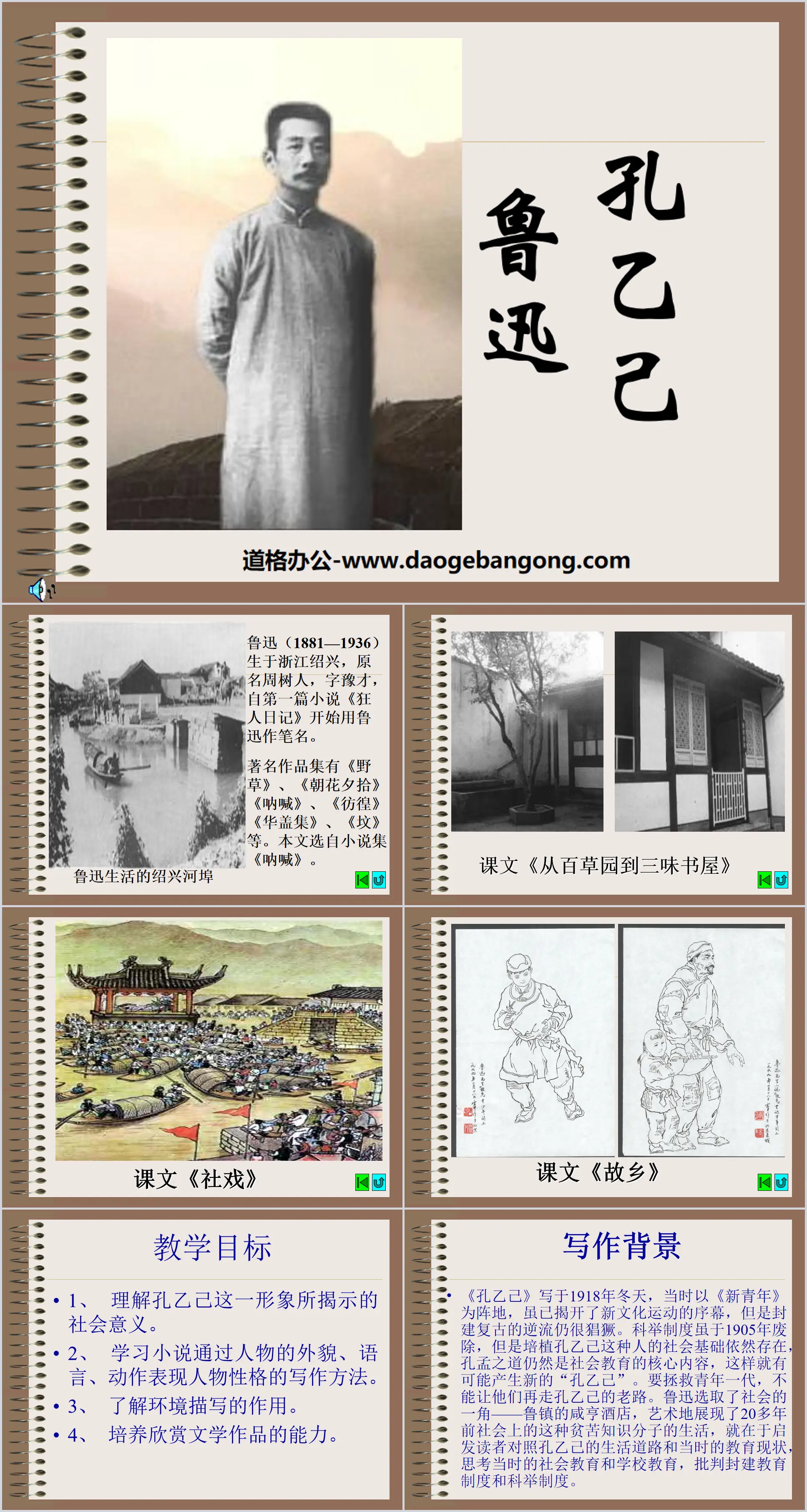 "Kong Yiji" PPT courseware 9