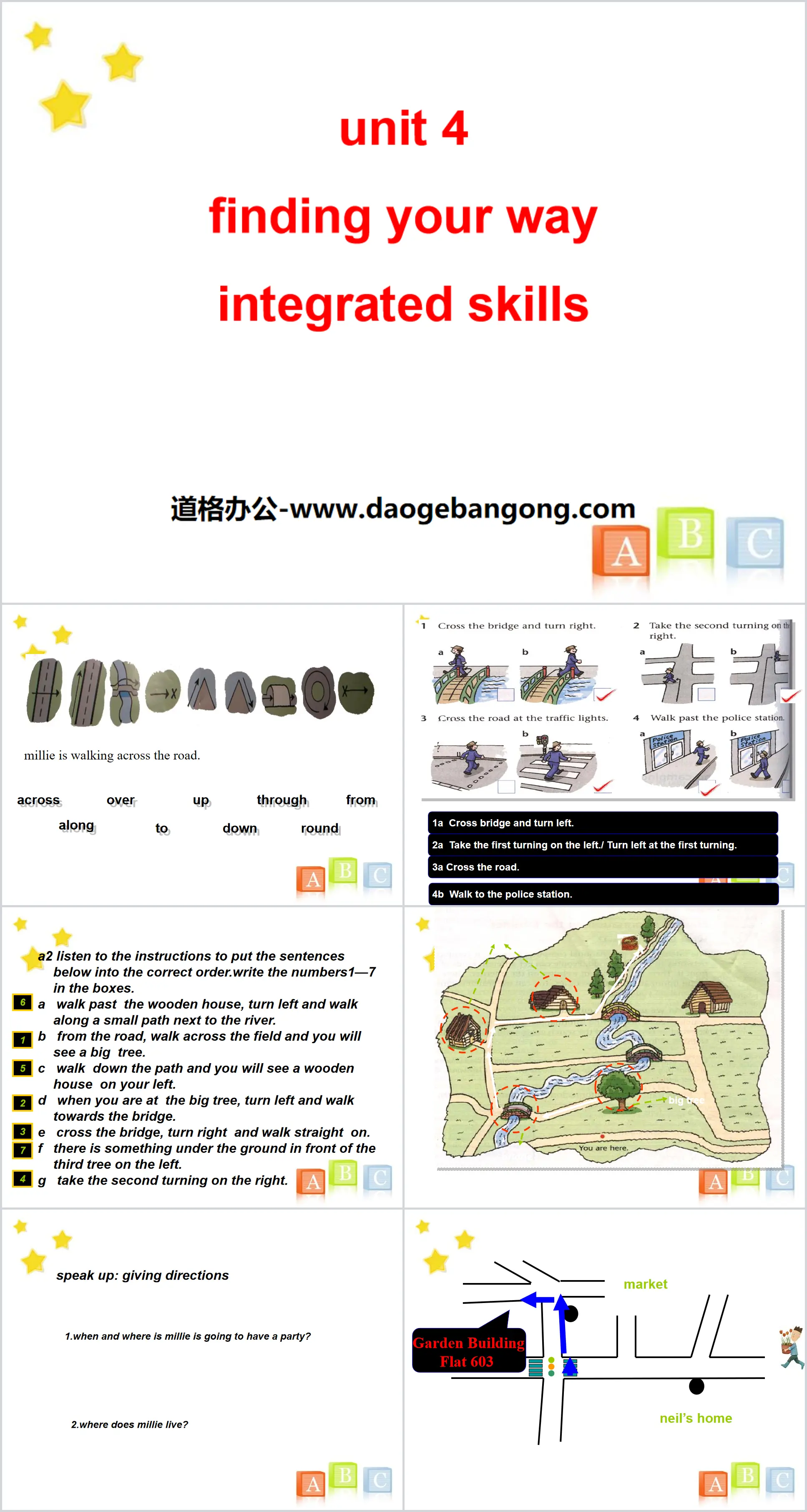 《Finding your way》Integrated skillsPPT
