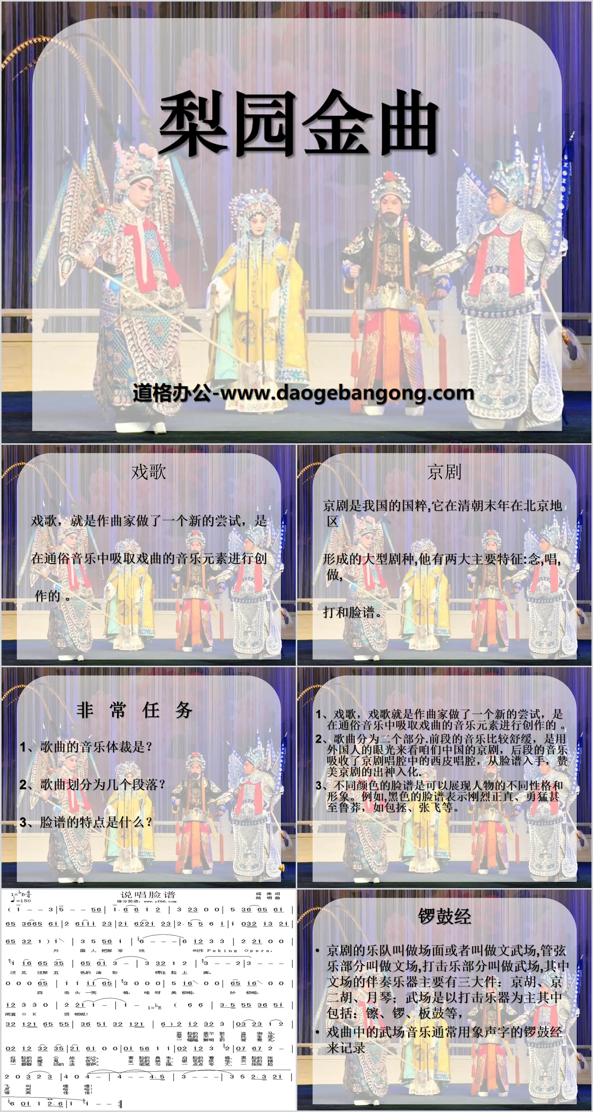 《梨园金曲》PPT课件
