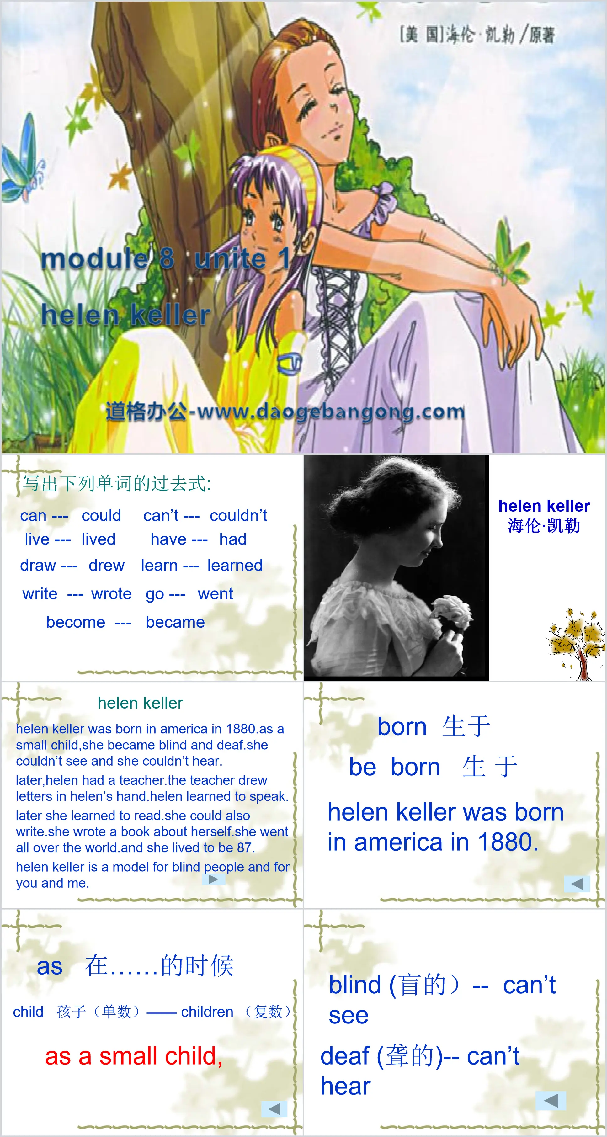 Didacticiel PPT « Helen Keller »