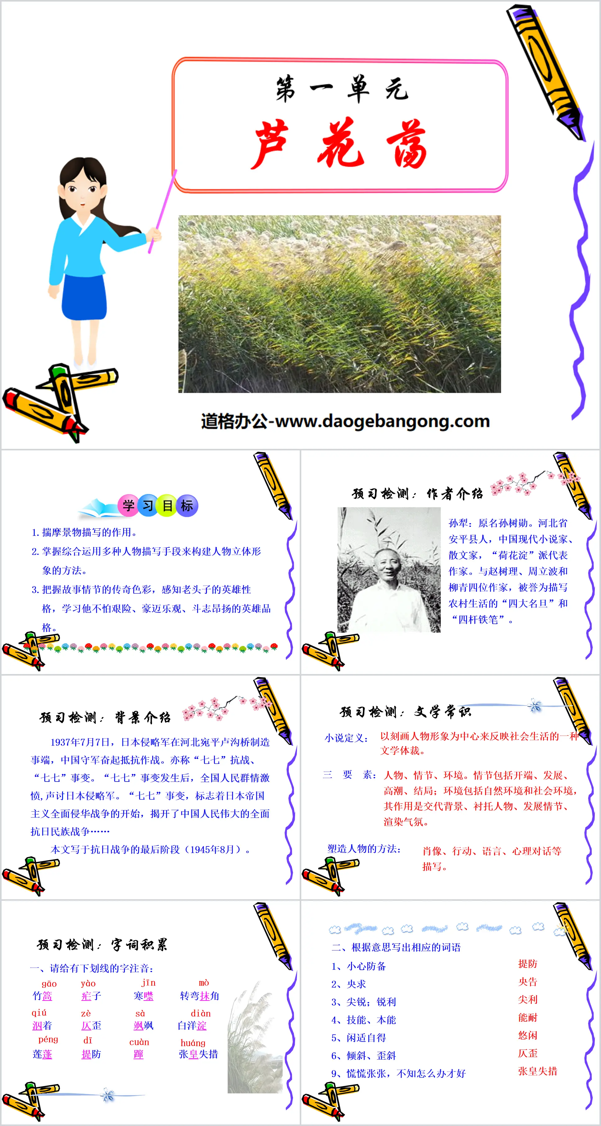 《芦花荡》PPT课件9
