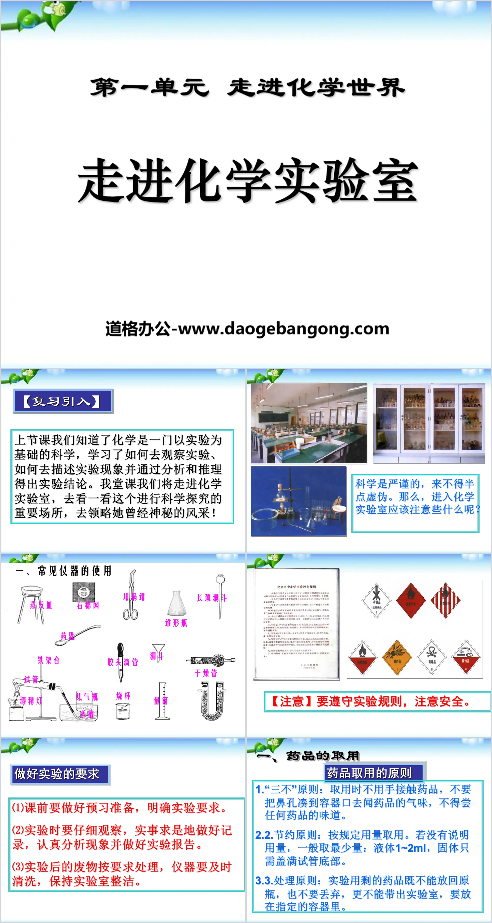 《走進化學實驗室》走進化學世界PPT課件6