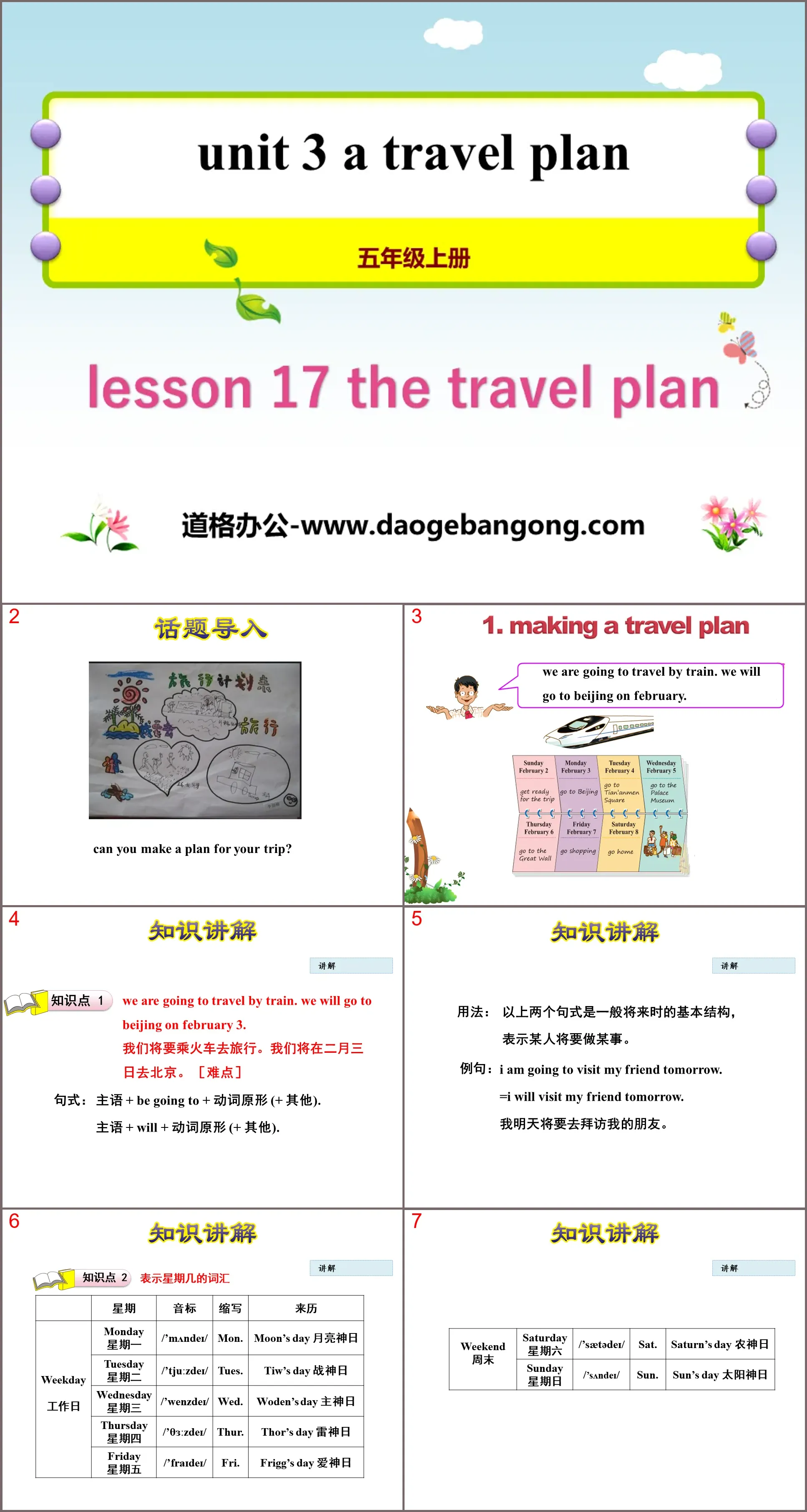 《The Travel Plan》A Travel Plan PPT教学课件