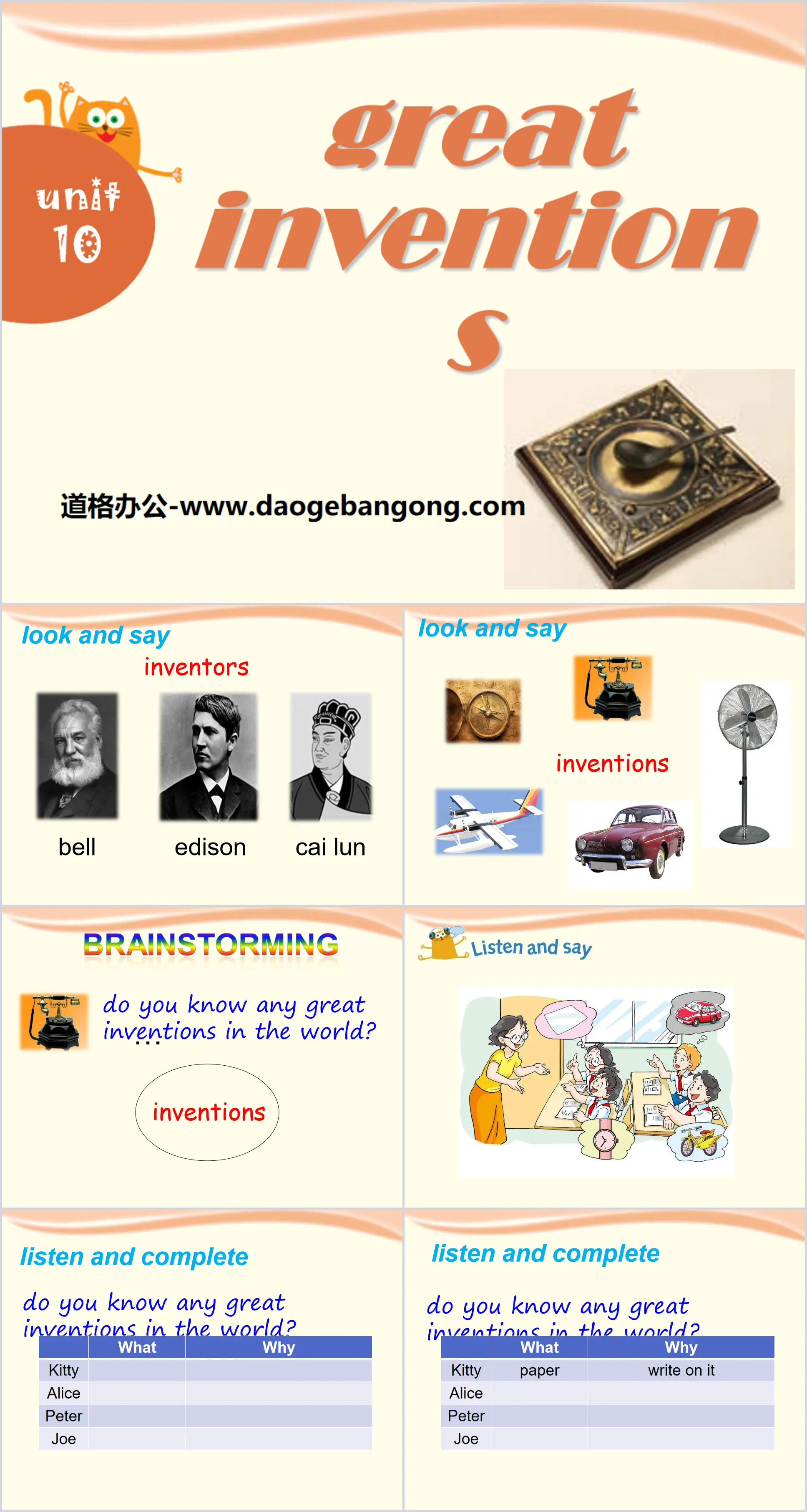 《Great inventions》PPT