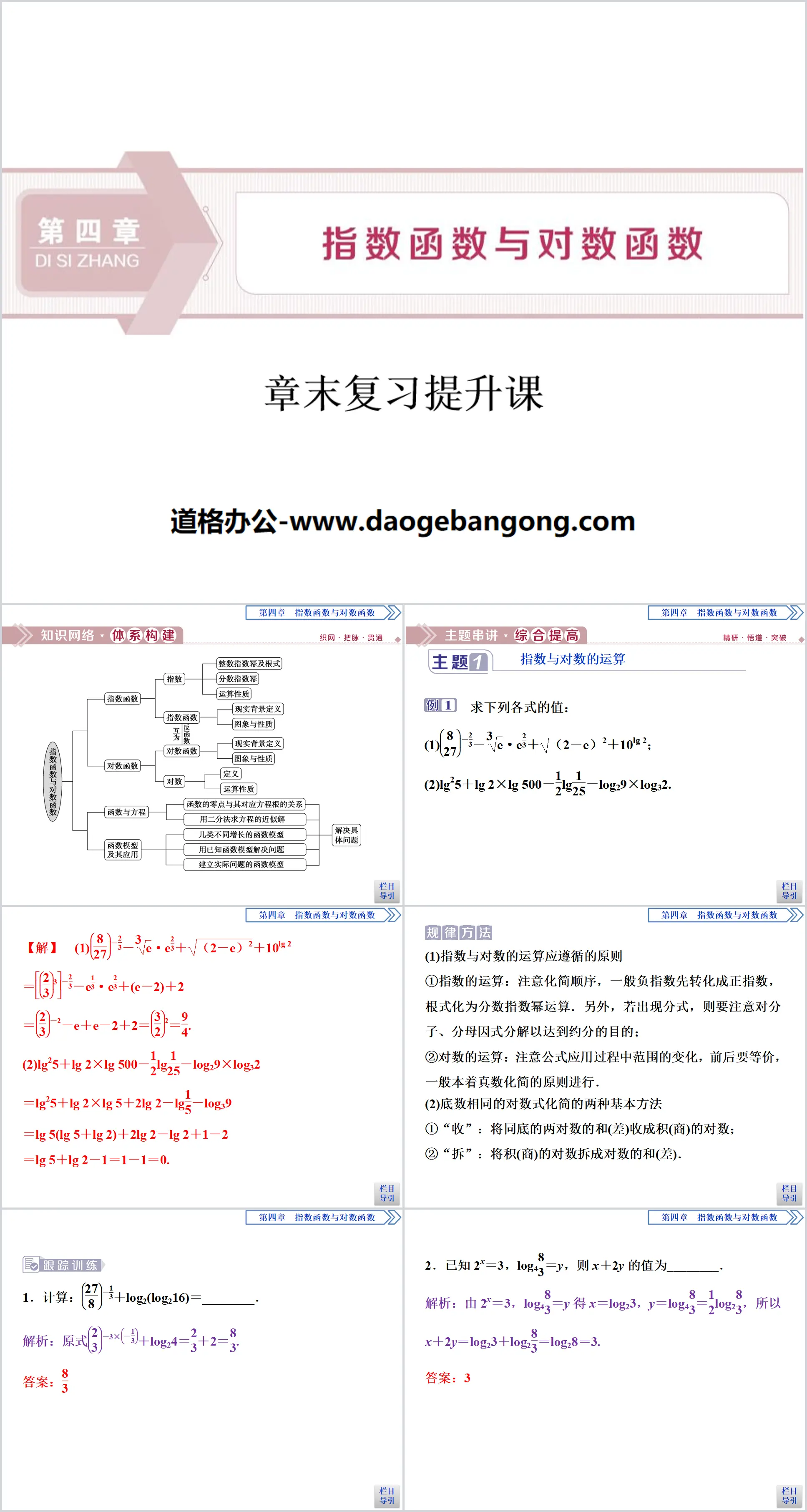 《章末复习提升课》指数函数与对数函数PPT
