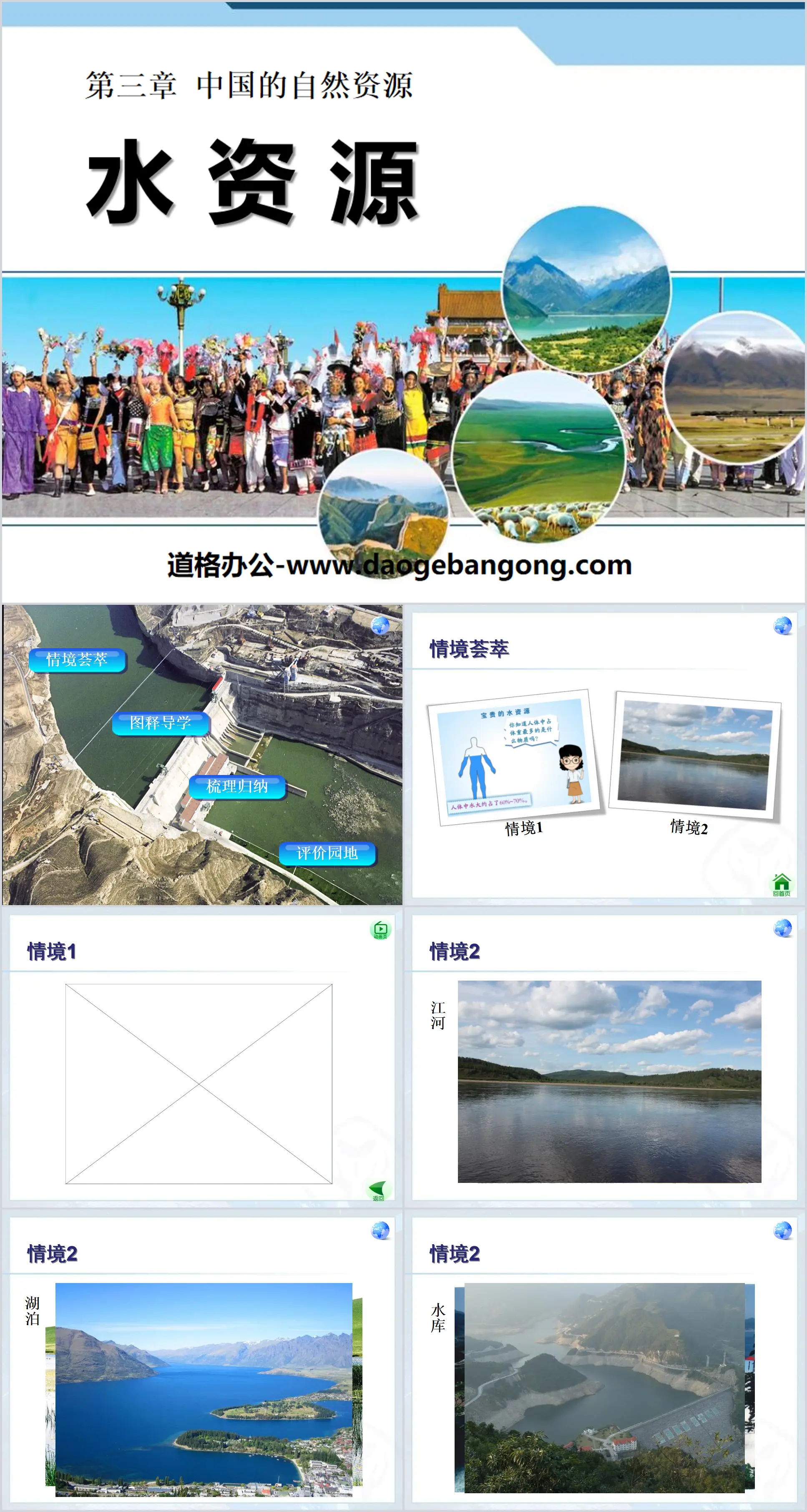 "Water Resources" China's natural resources PPT courseware