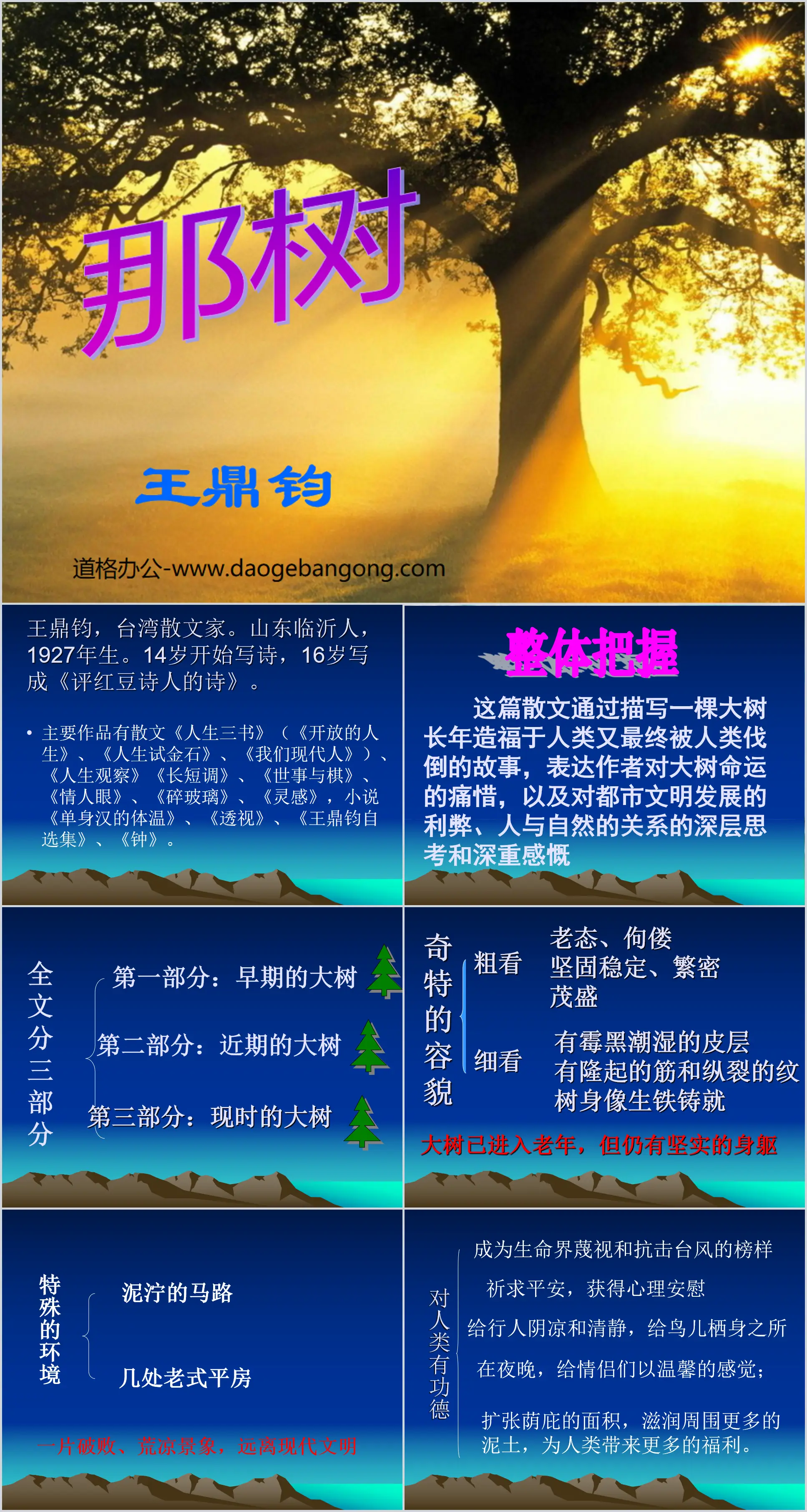 《那树》PPT课件2
