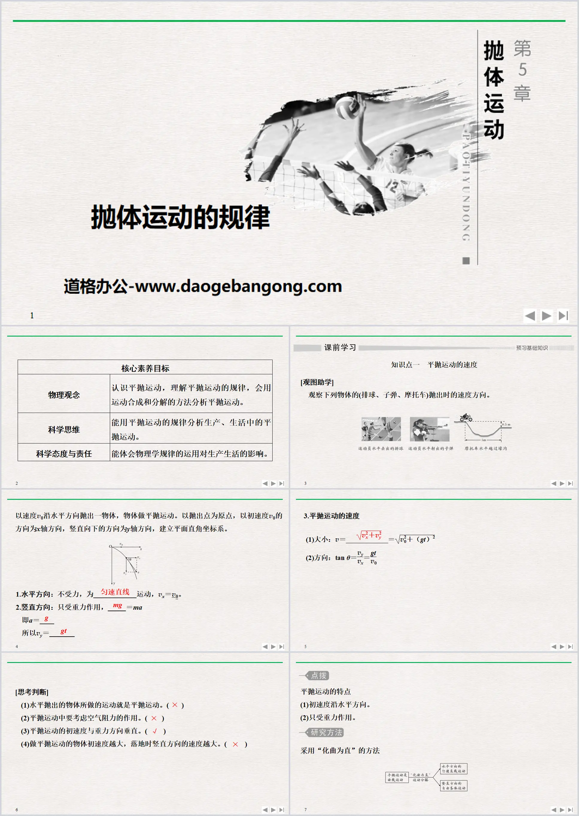 《抛体运动的规律》抛体运动PPT优质课件