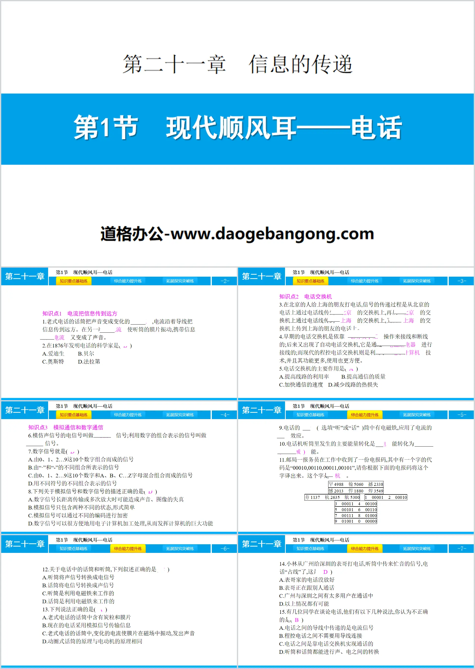 "Modern Shunfeng Ear─Telephone" Information Transmission PPT