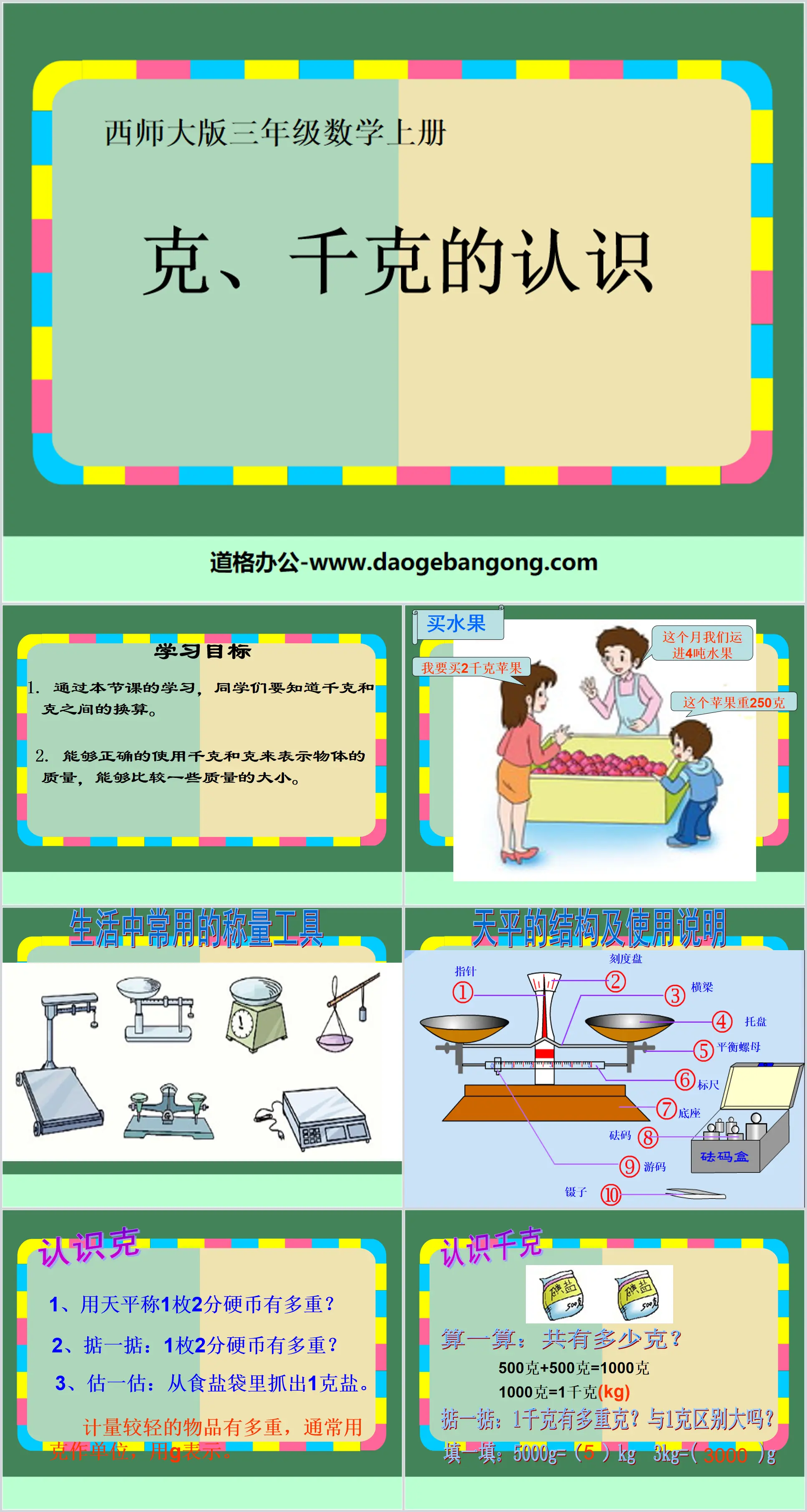 《克、千克的认识》克千克吨的认识PPT课件3
