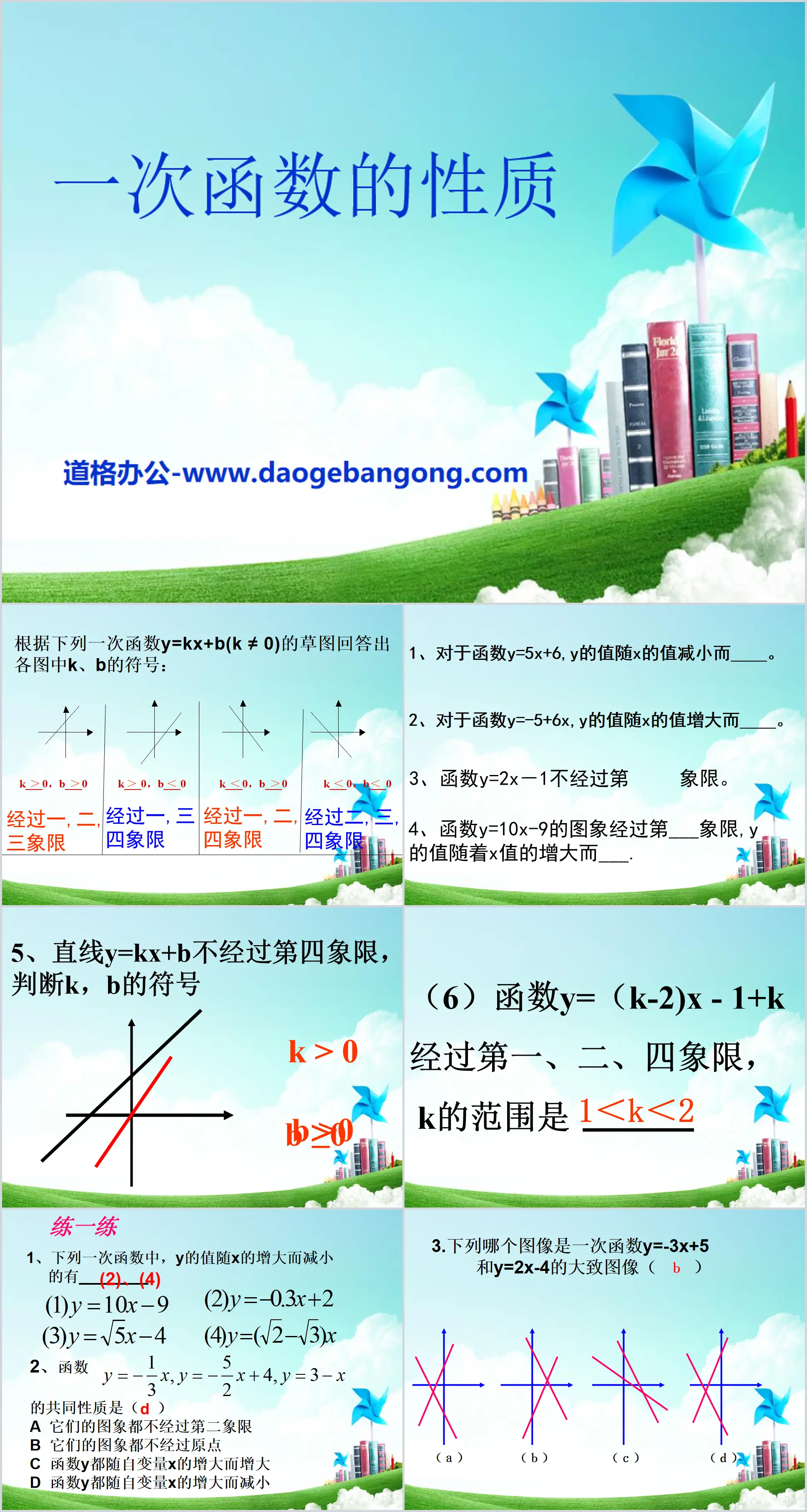 《一次函數的性質》PPT課件2