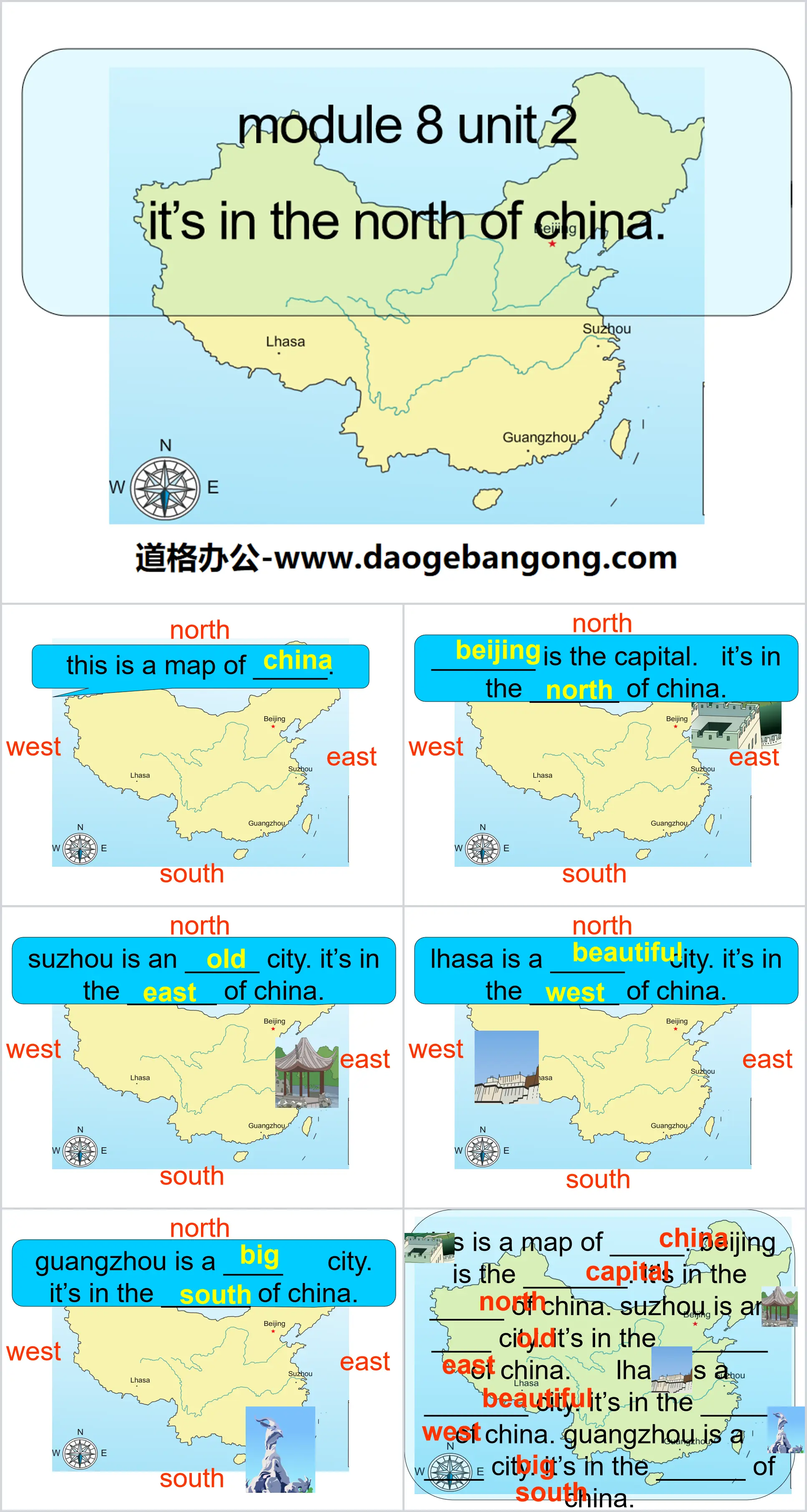 « C'est dans le nord de la Chine » Présentation PPT