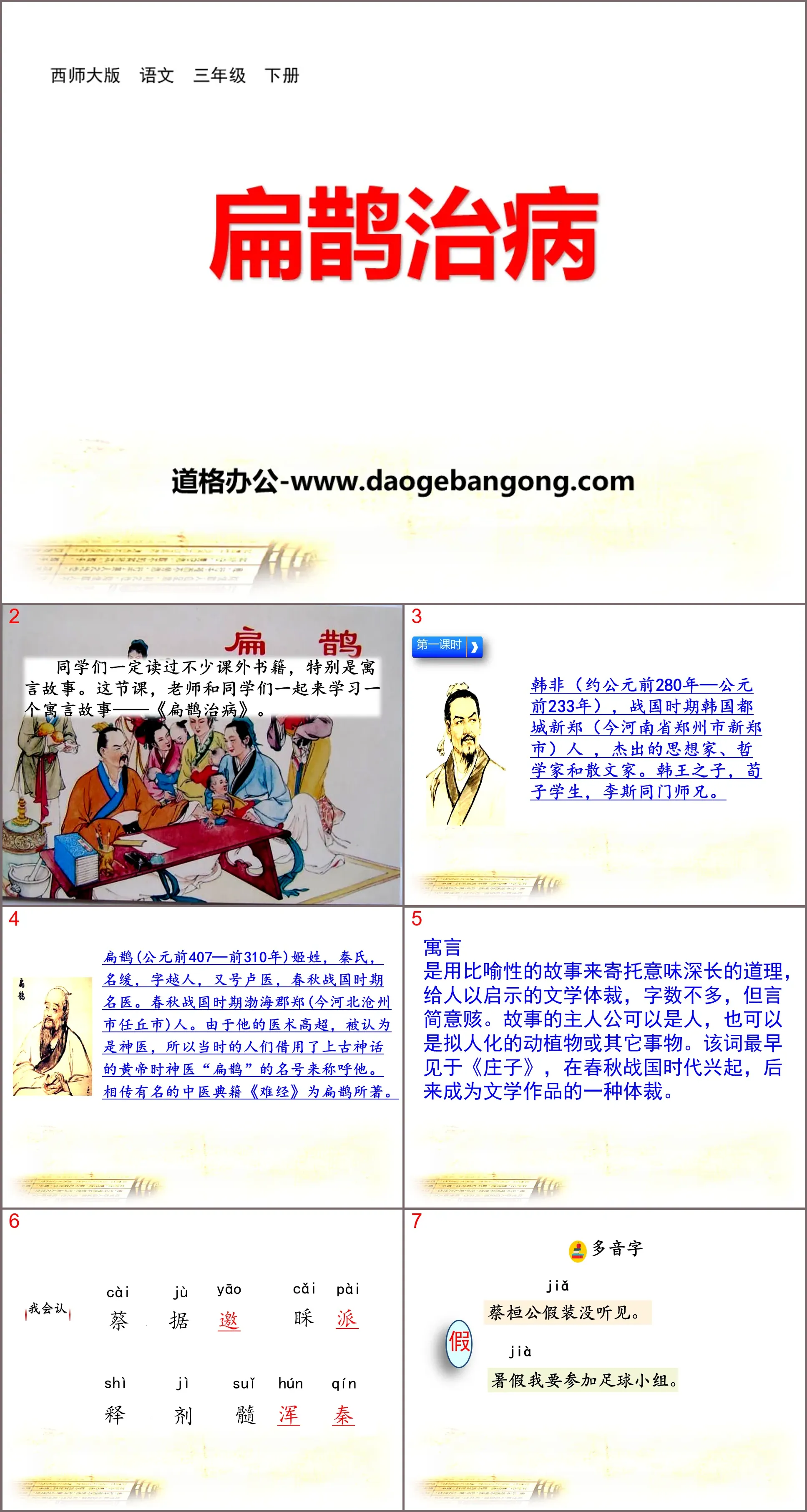 《扁鹊治病》PPT