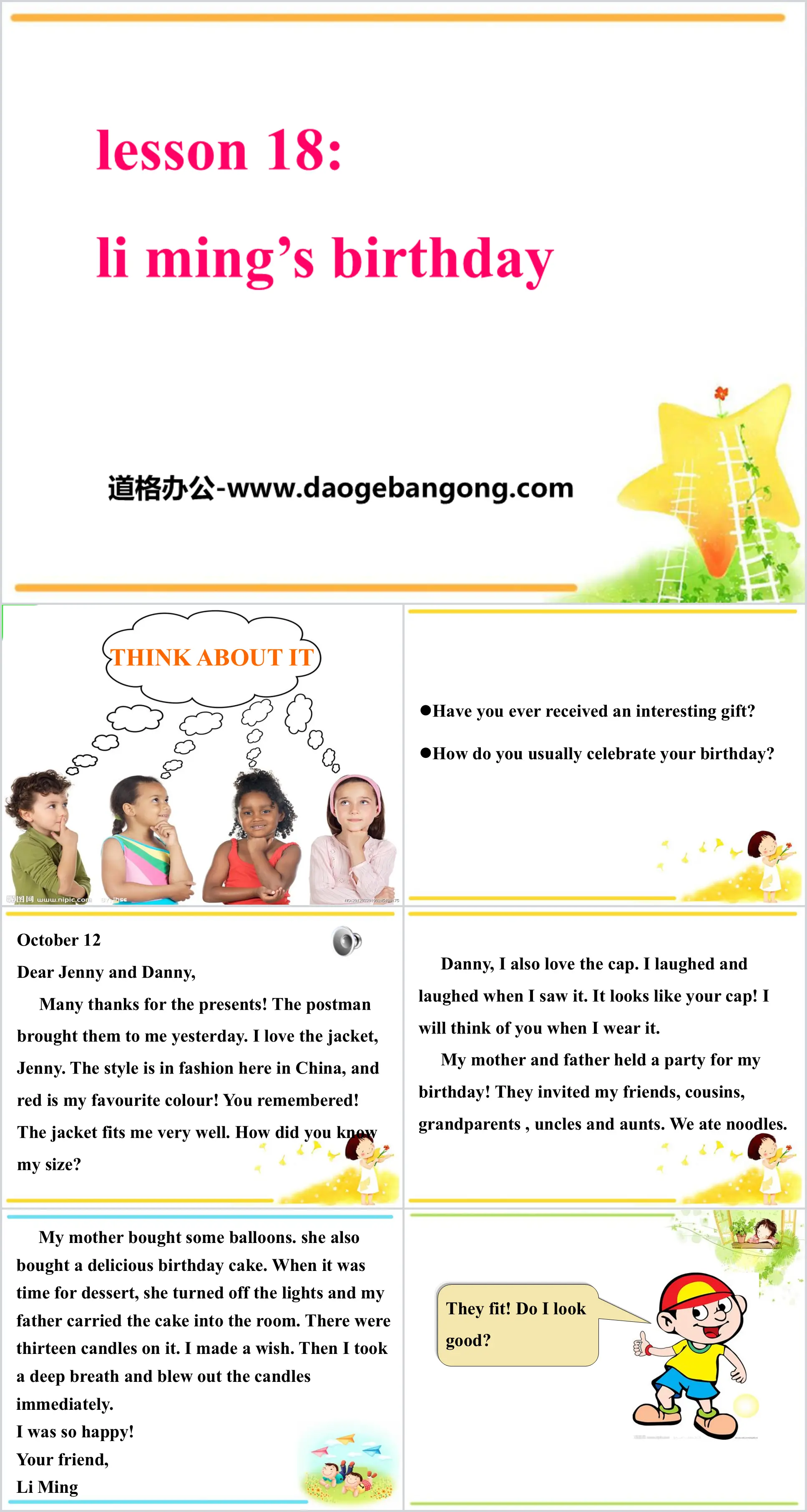 《 families_celebrate_together  li_mings_birthday 》PPT