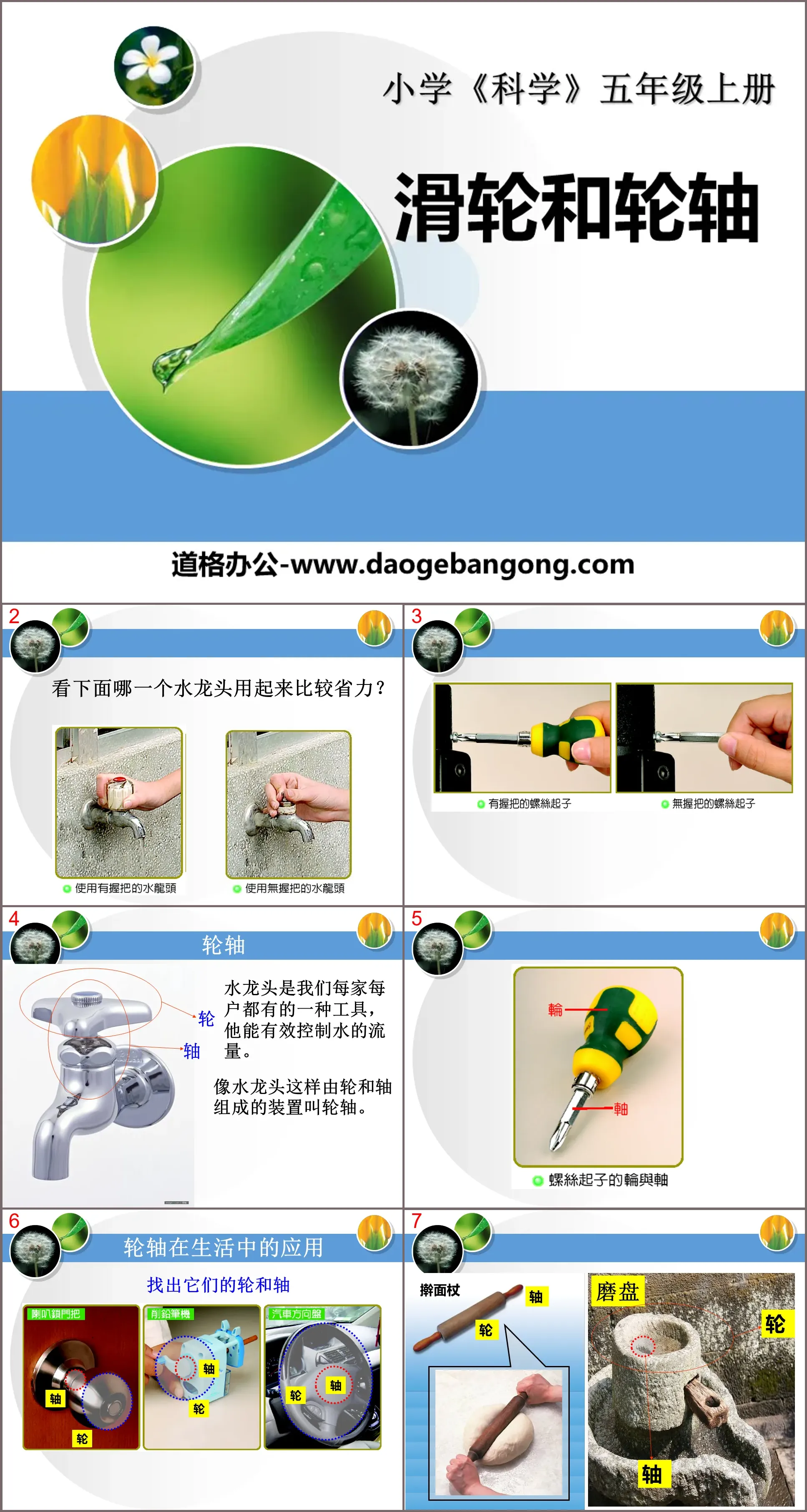 《滑轮和轮轴》建筑与简单机械PPT课件