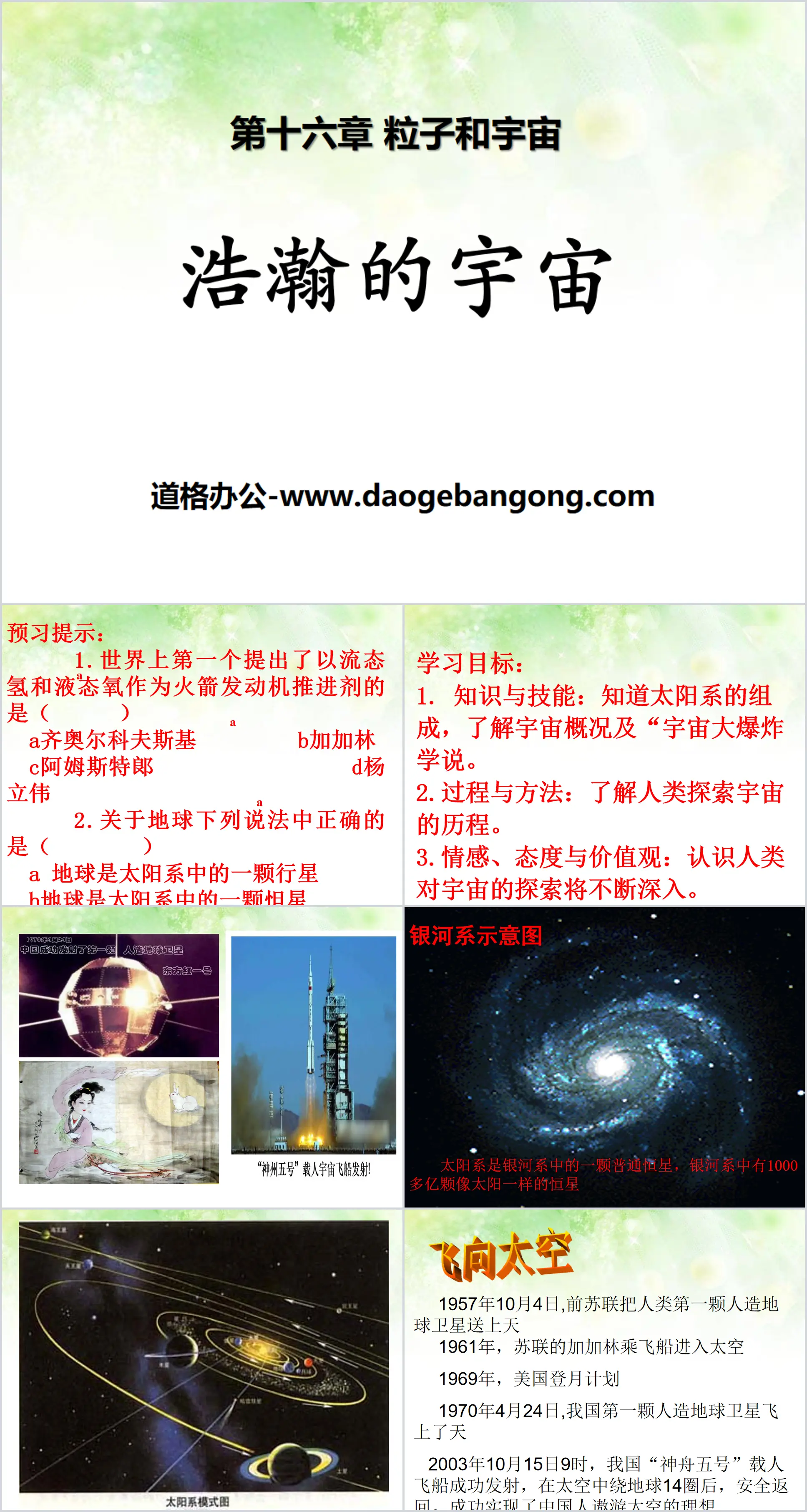 《浩瀚的宇宙》粒子和宇宙PPT课件2
