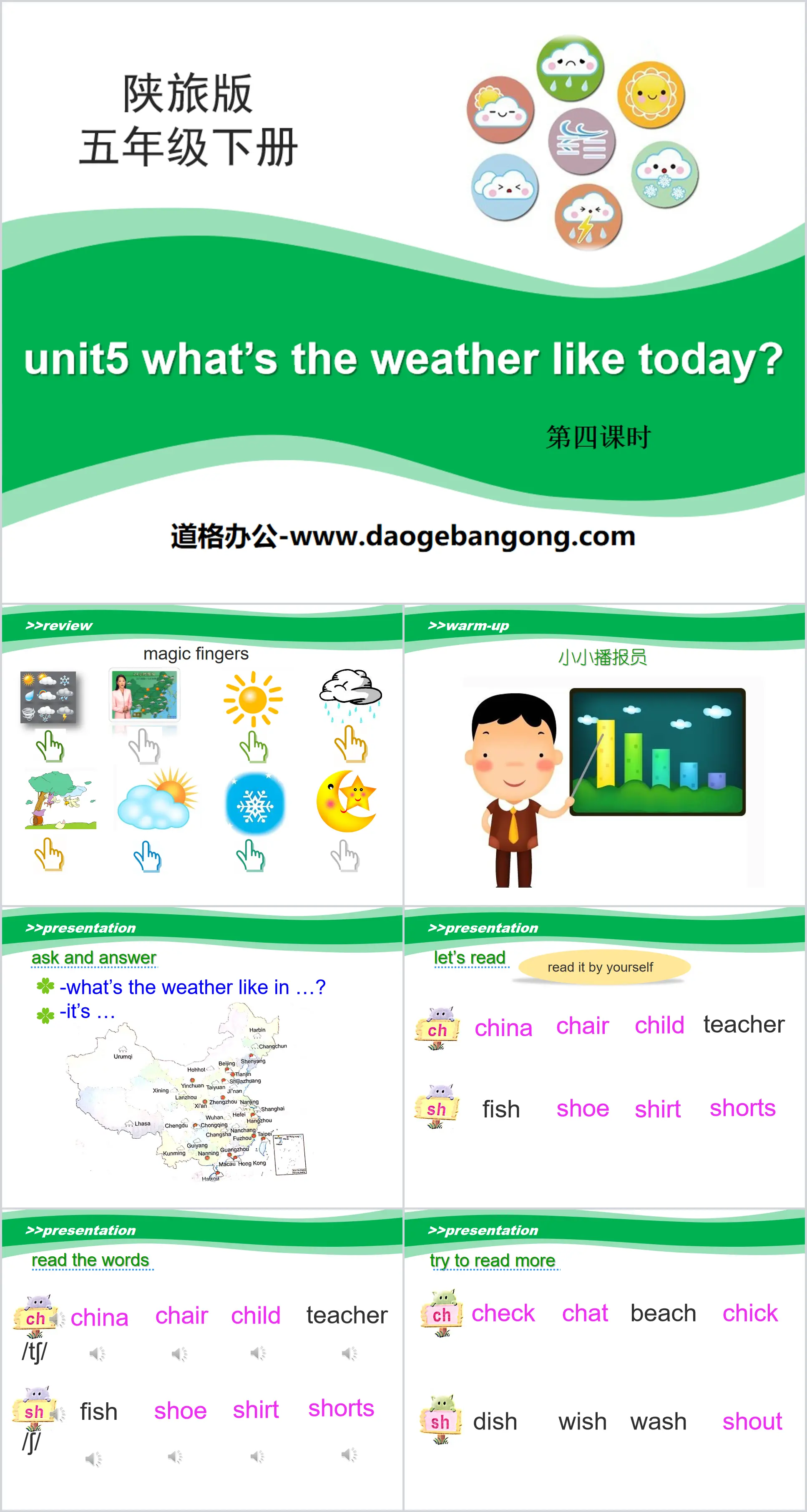 "What's the Weather like Today?" PPT courseware download