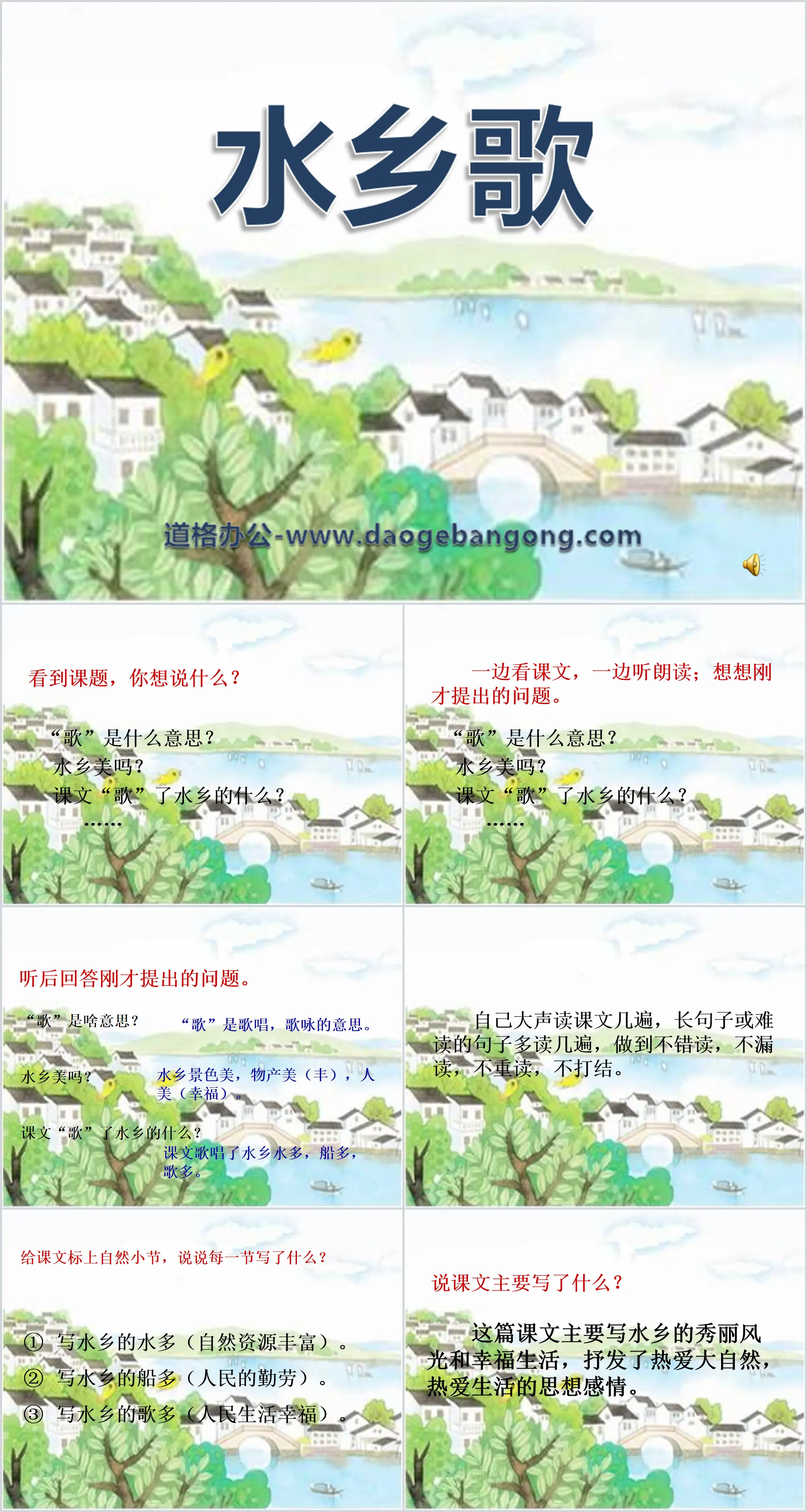 Didacticiel PPT « Water Country Song » 9