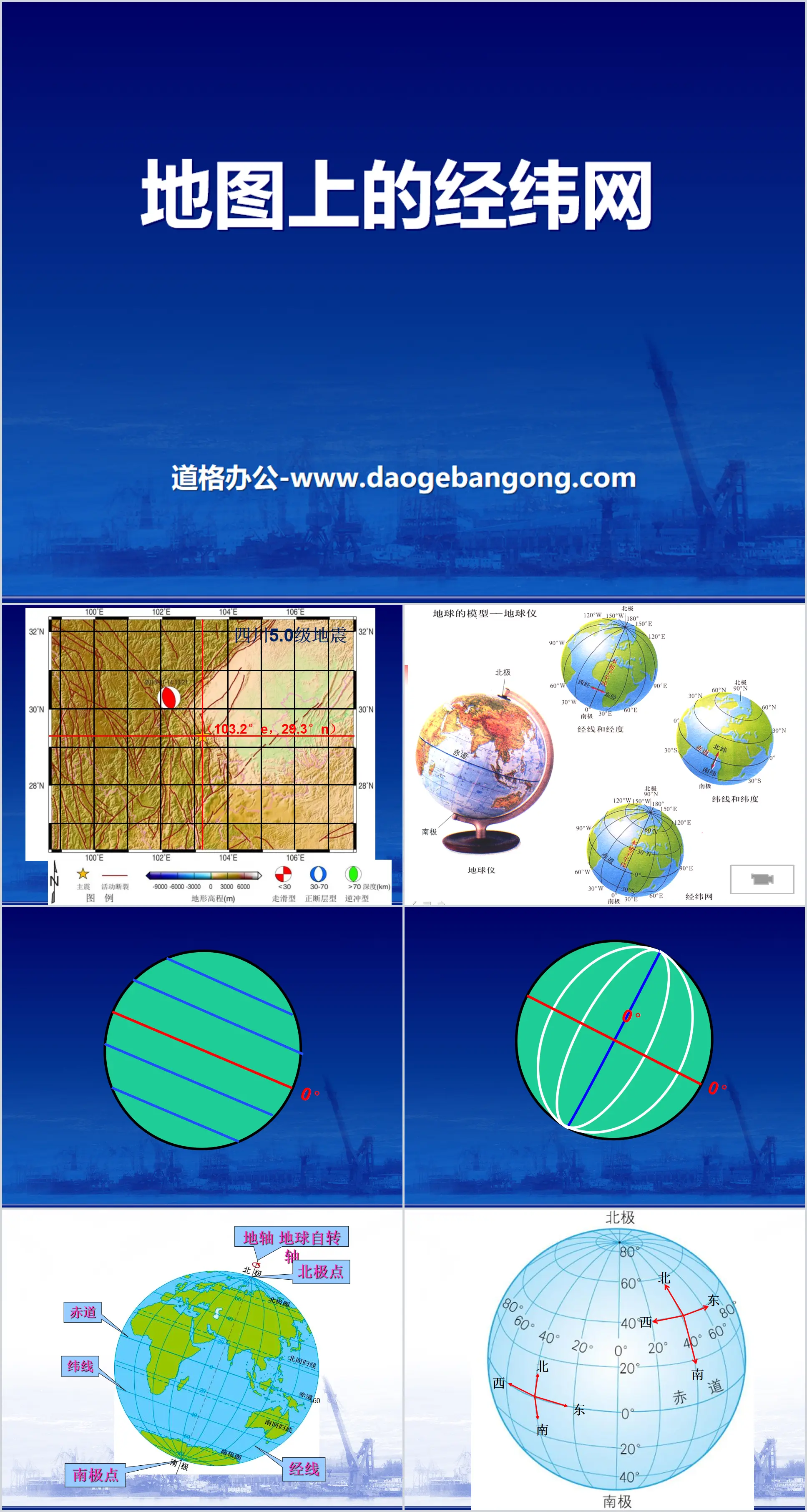 《地图上的经纬网》PPT课件
